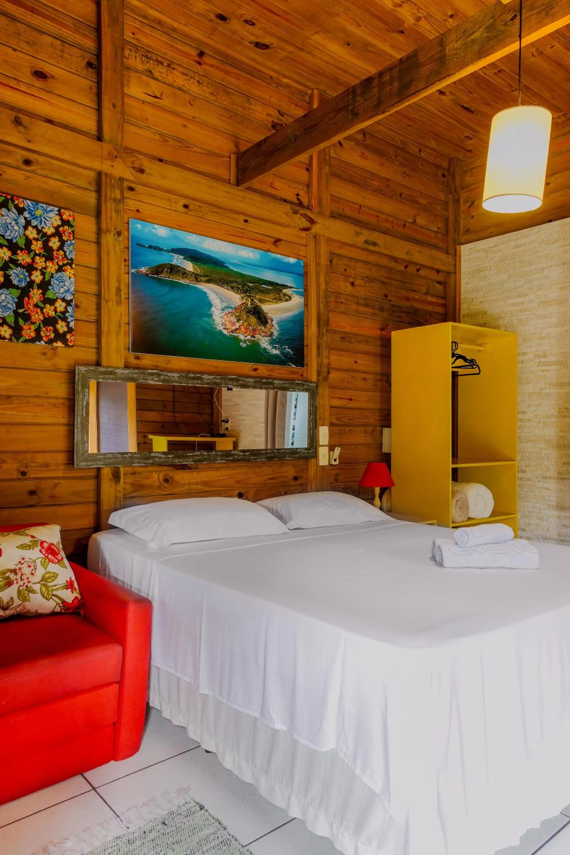 Bedroom, Bed in Pousada Plancton