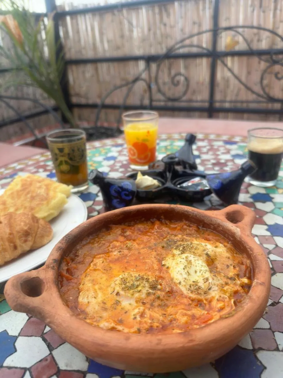 Food and drinks in la Kasbah salam