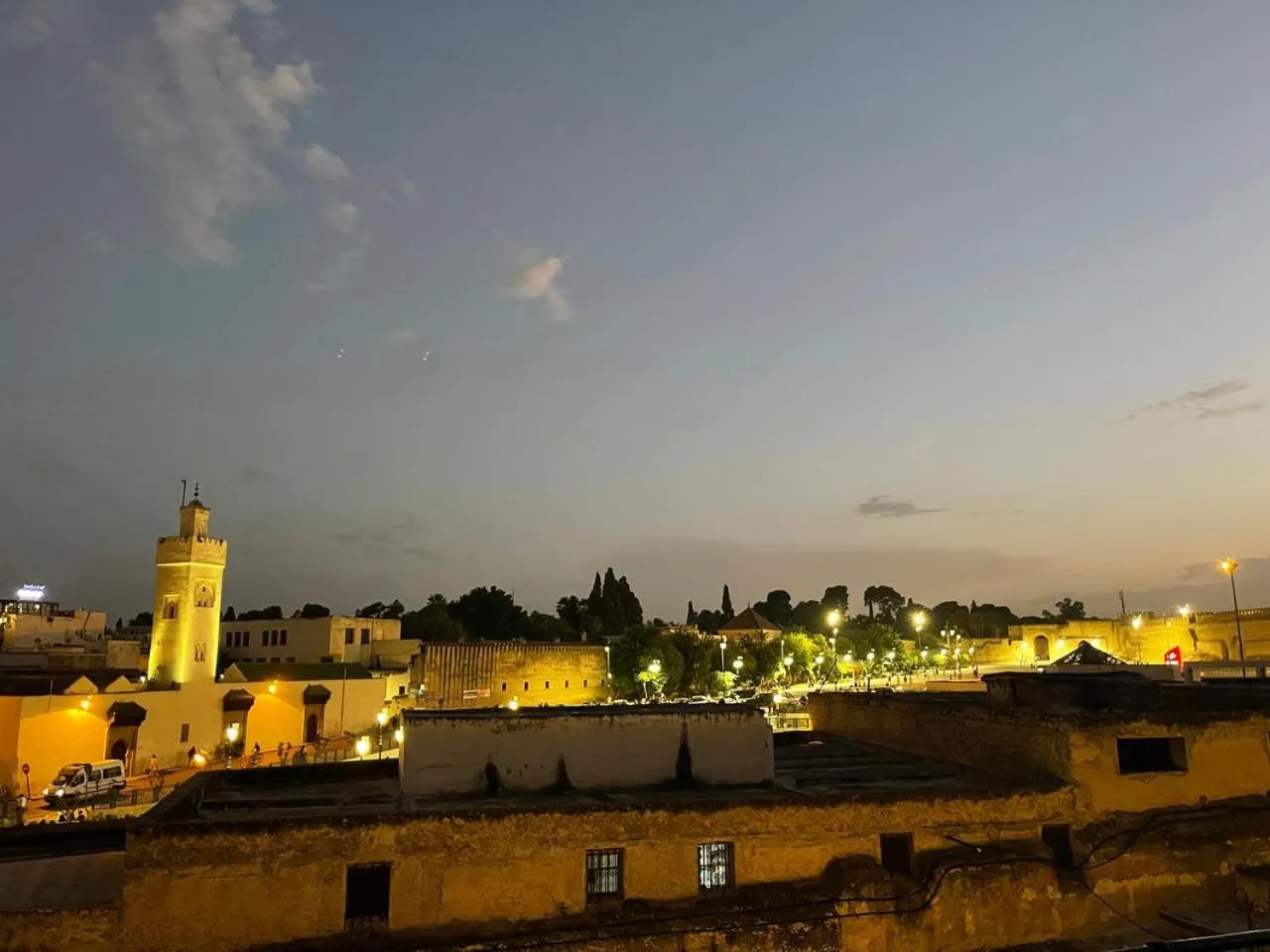 Patio in Downtown Hostel