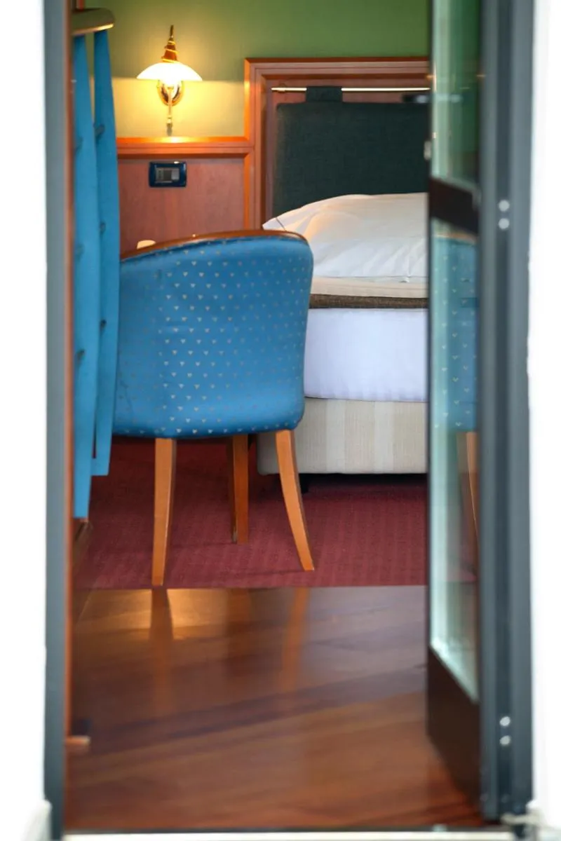 Decorative detail, Bed in Arosio Hotel