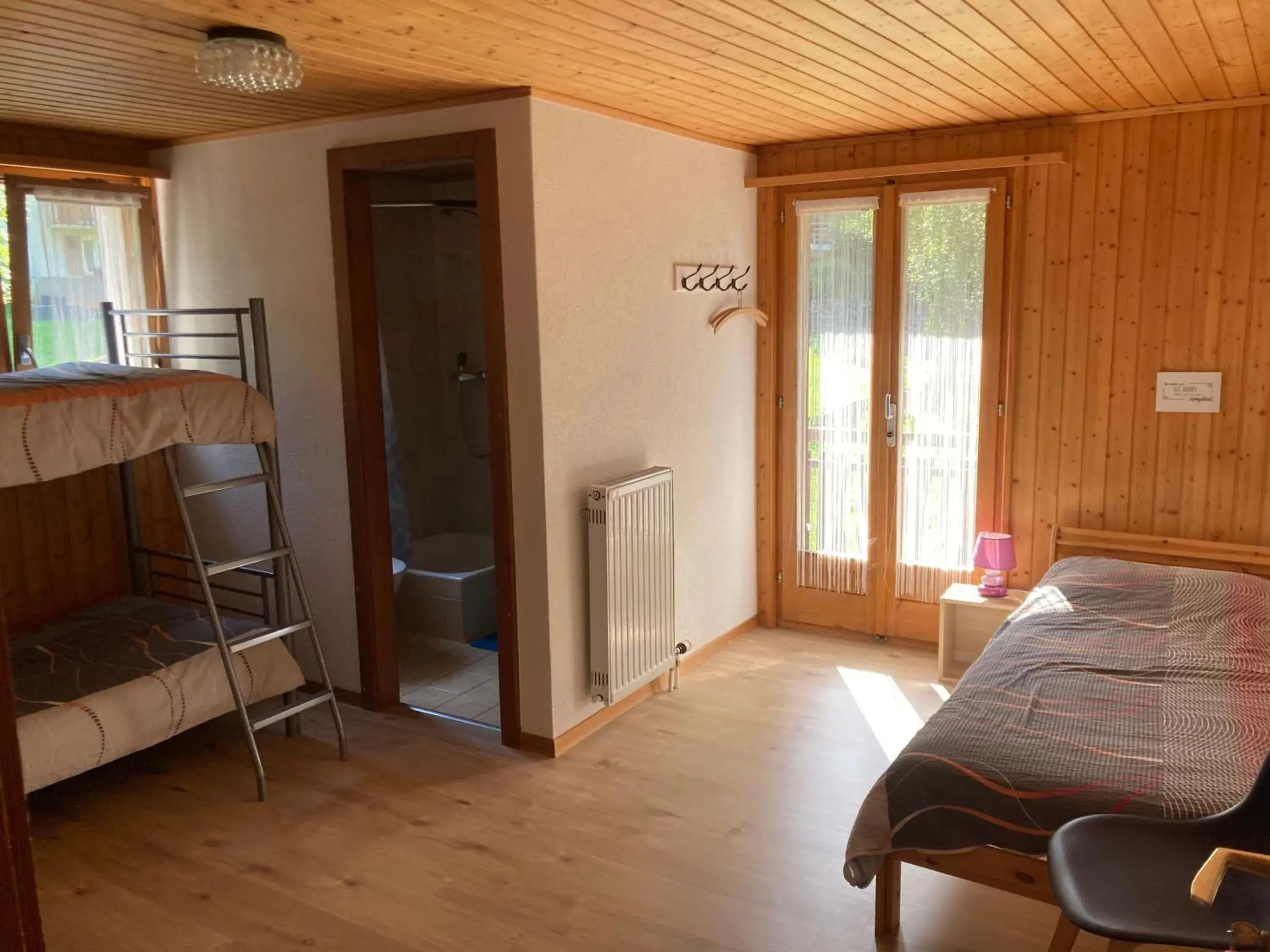 Triple Room with Private Bathroom - single occupancy in Hôtel du Gd-St-Bernard Triple Room with Private Bathroom - single occupancy in Hôtel du Gd-St-Bernard