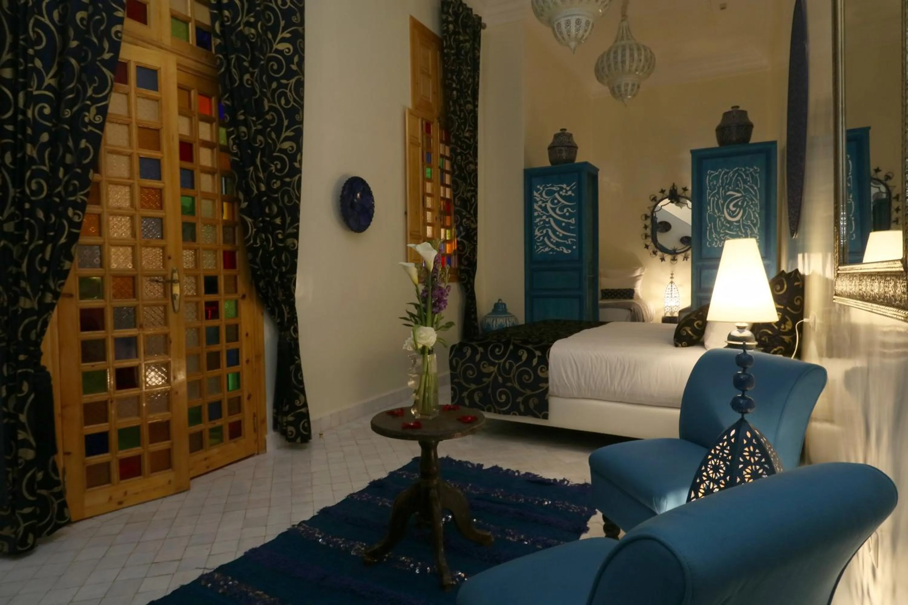 Photo of the whole room, Bed in Riad Andallaspa