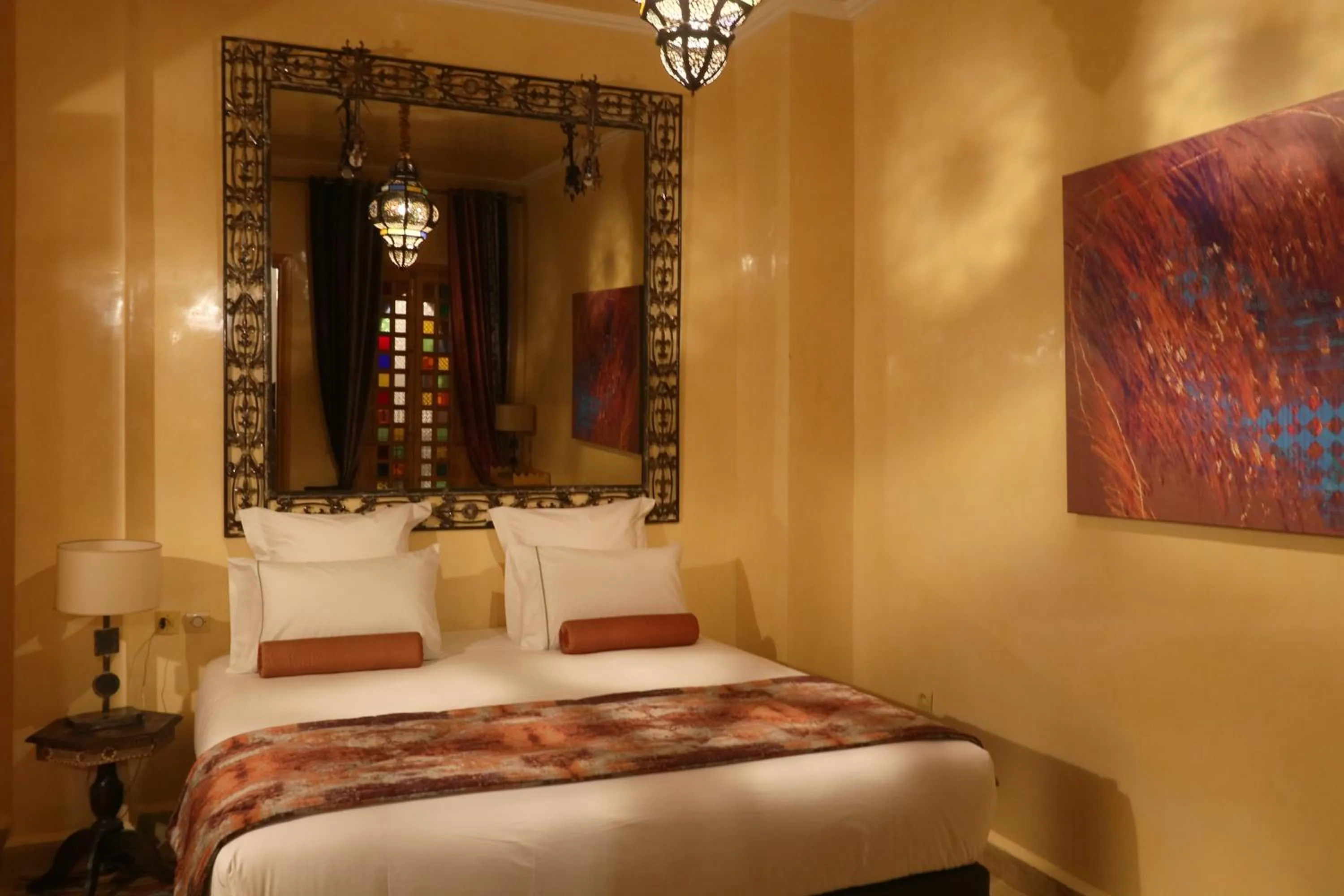 Decorative detail, Bed in Riad Andallaspa