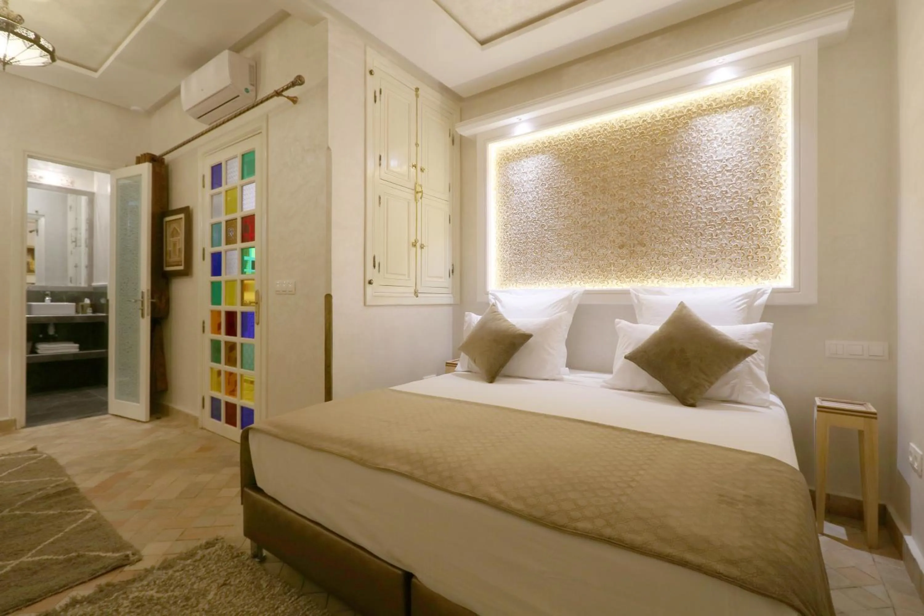 Bed in Riad Andallaspa