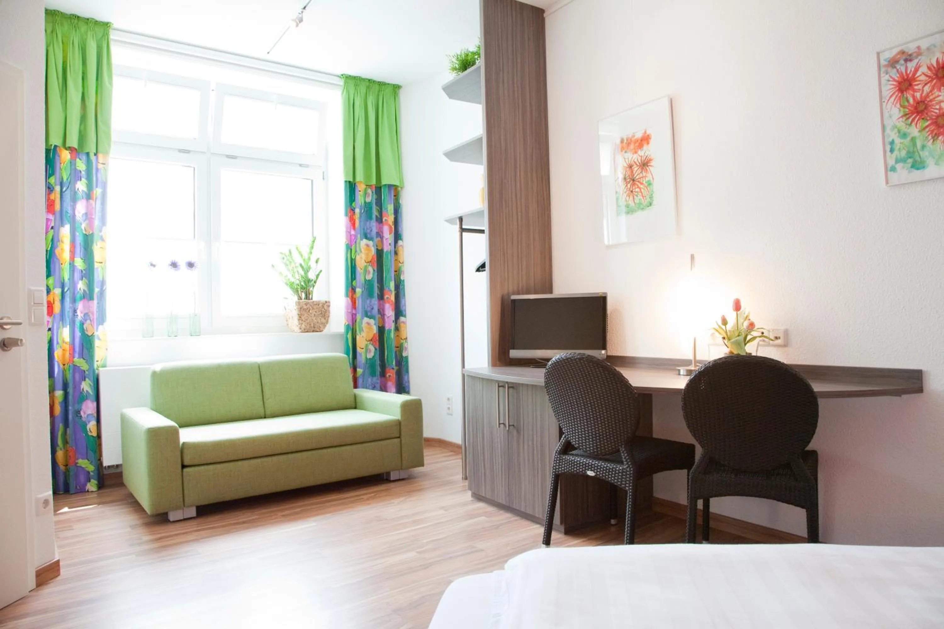 Living room, Bed in B&B Appartements Bischof & Bürk GbR