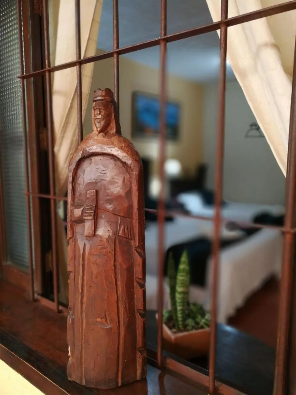 Balcony/Terrace, Bed in Posada Doña Luisa