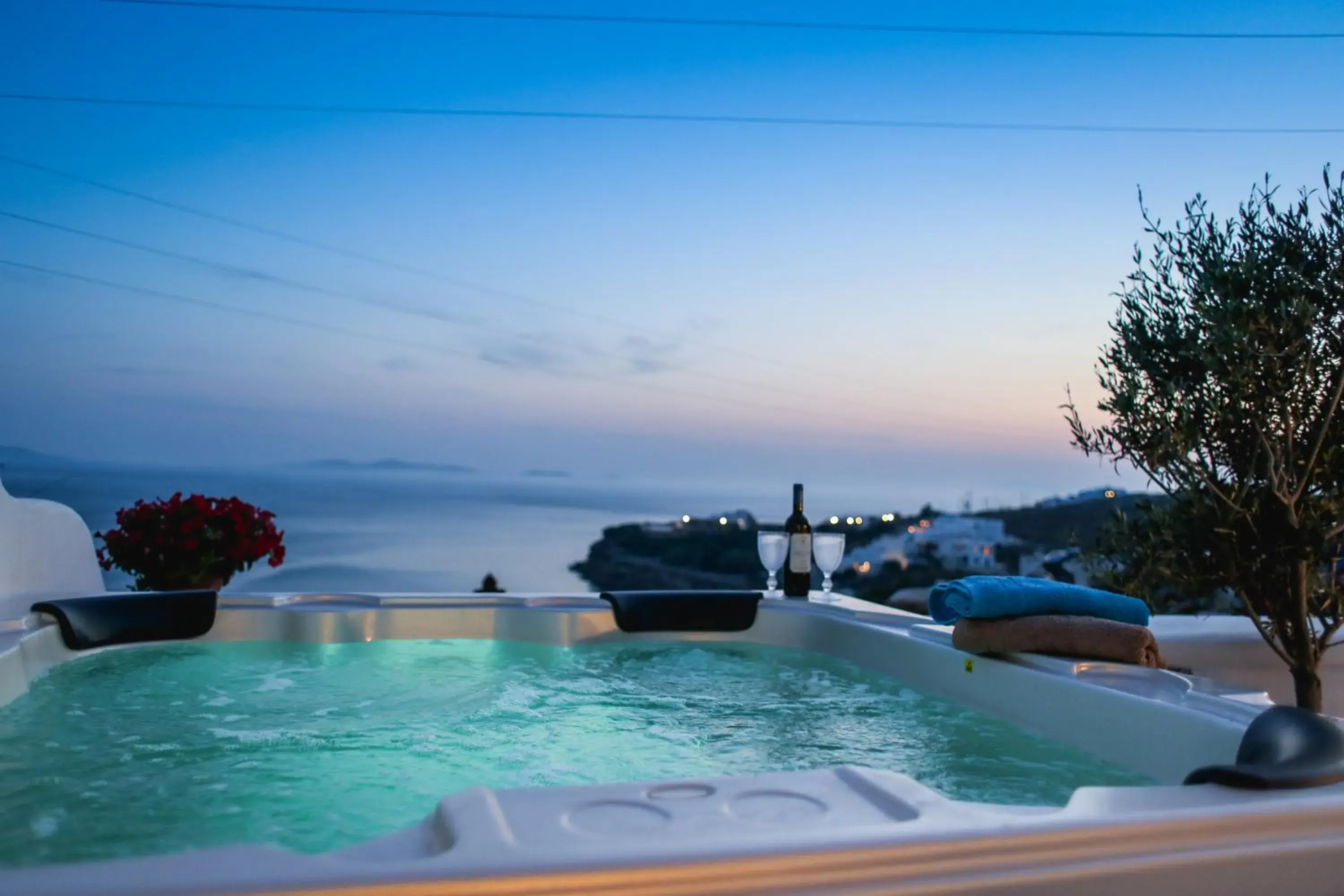 Newly Designed Suite with Outdoor Hot Tub in Villa Elina suites and more Newly Designed Suite with Outdoor Hot Tub in Villa Elina suites and more