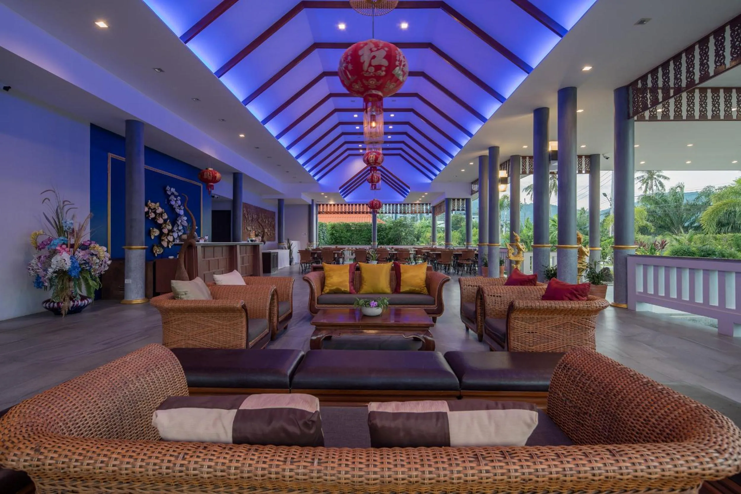 Lobby or reception in The Orchid Villa