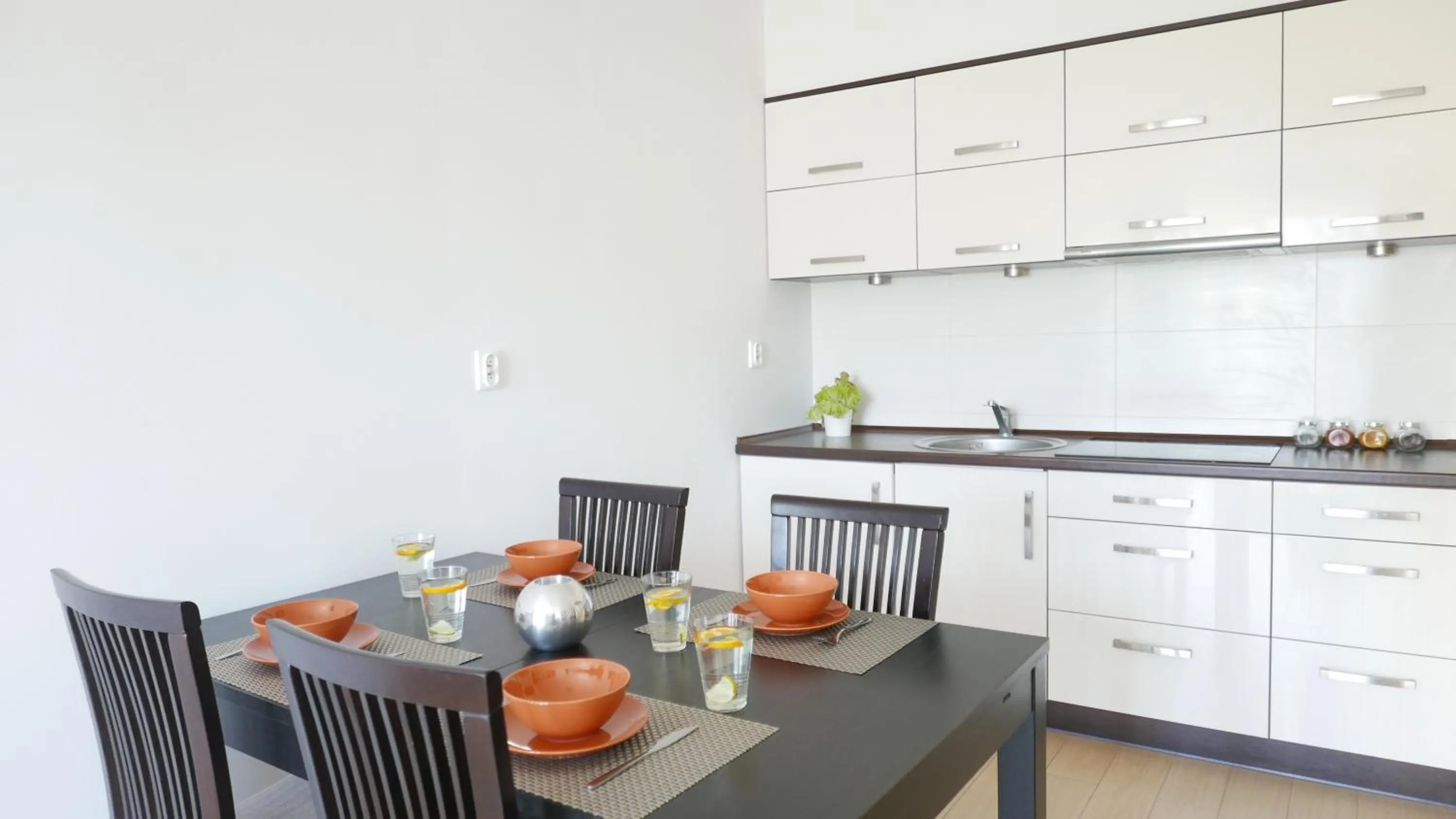 Kitchen or kitchenette in Apartament Słoneczny