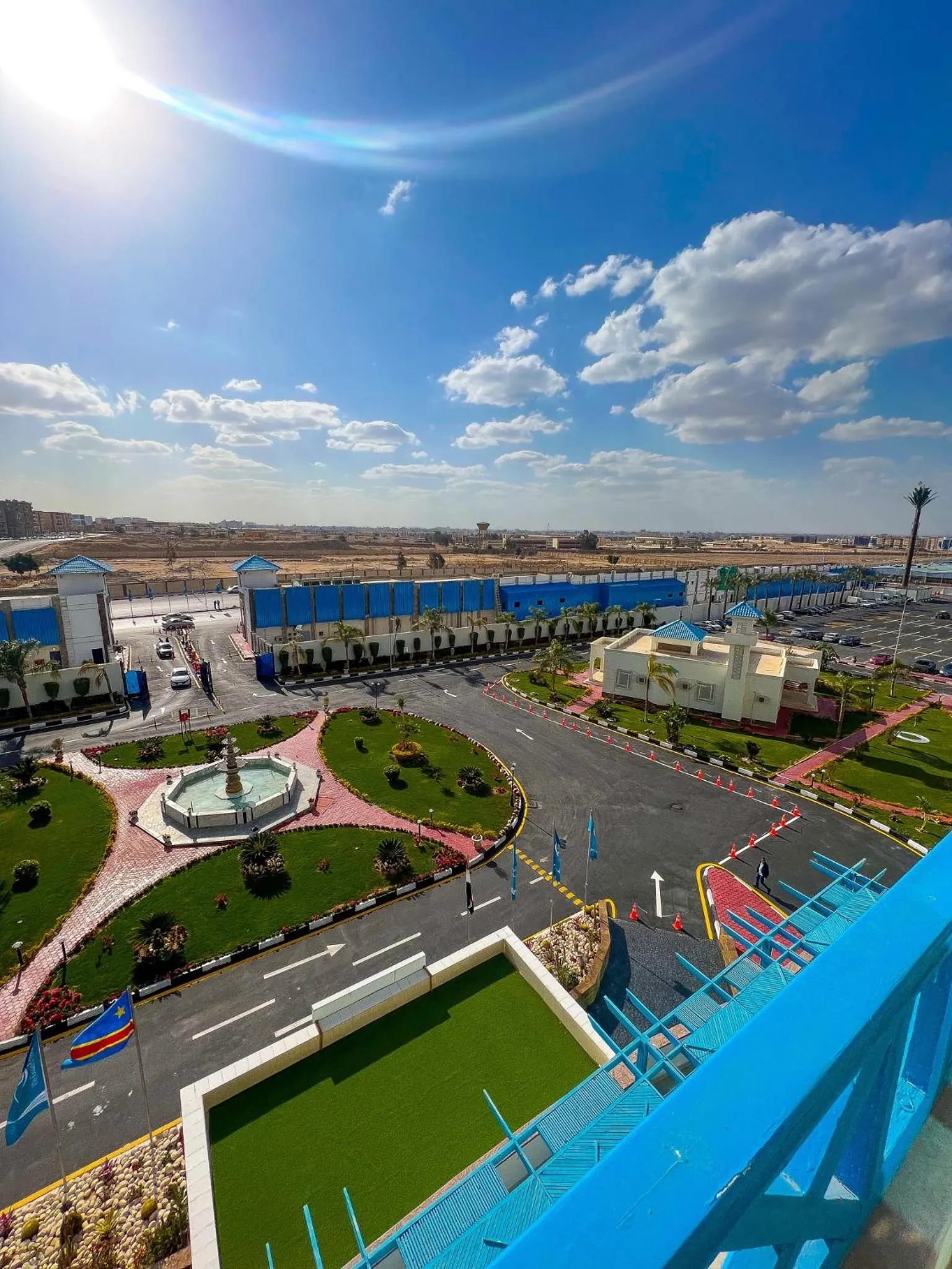 Garden view in The Guard Hotel