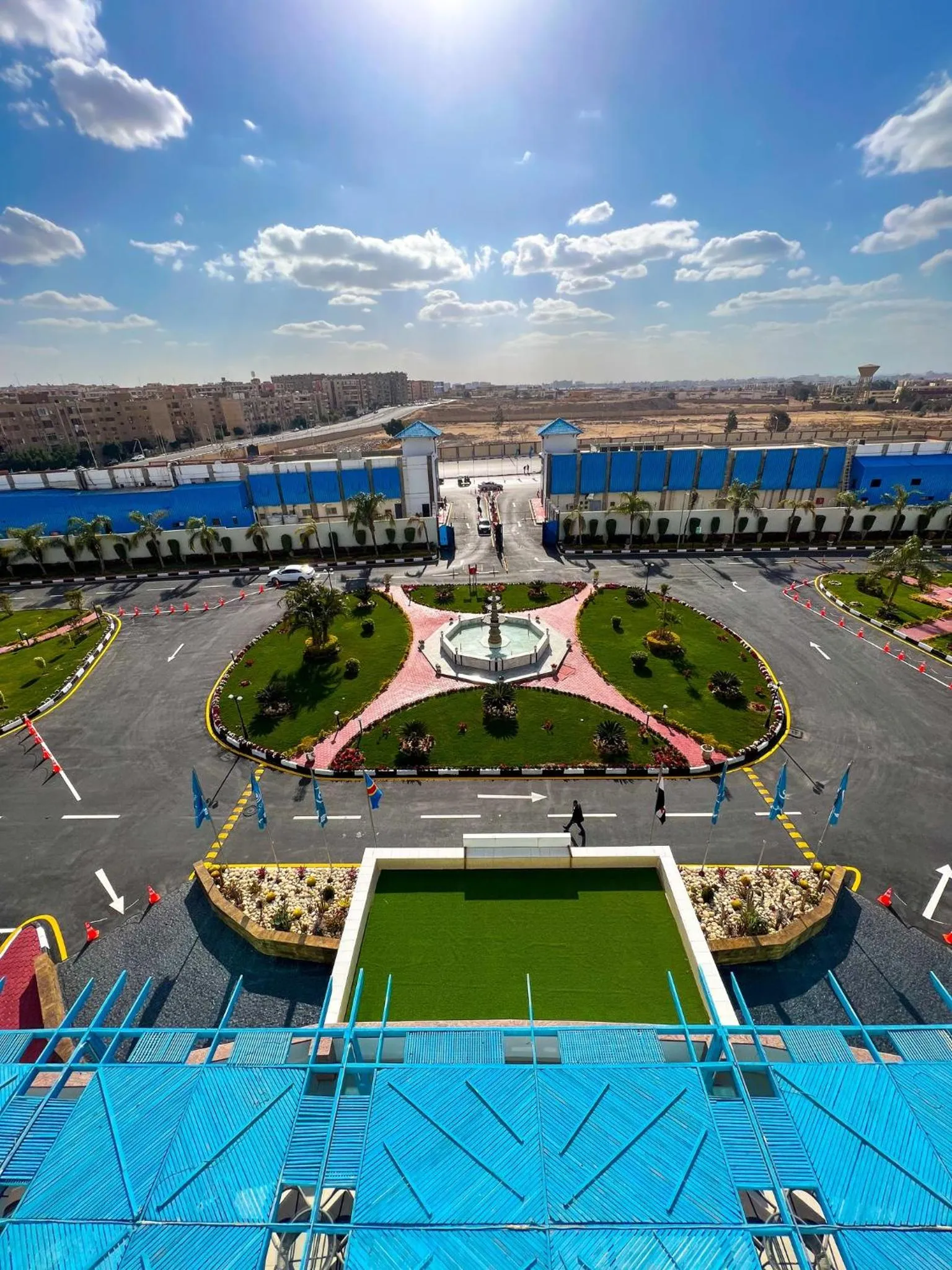 Garden view in The Guard Hotel