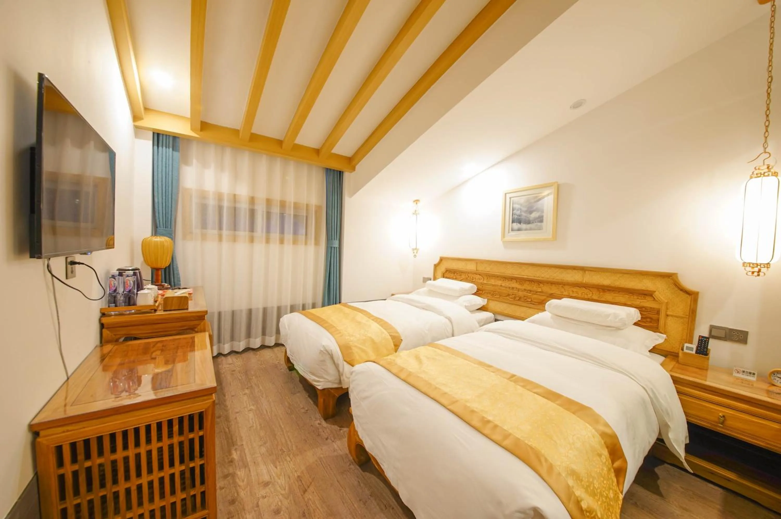 Bed in Pipa Hotel Datong