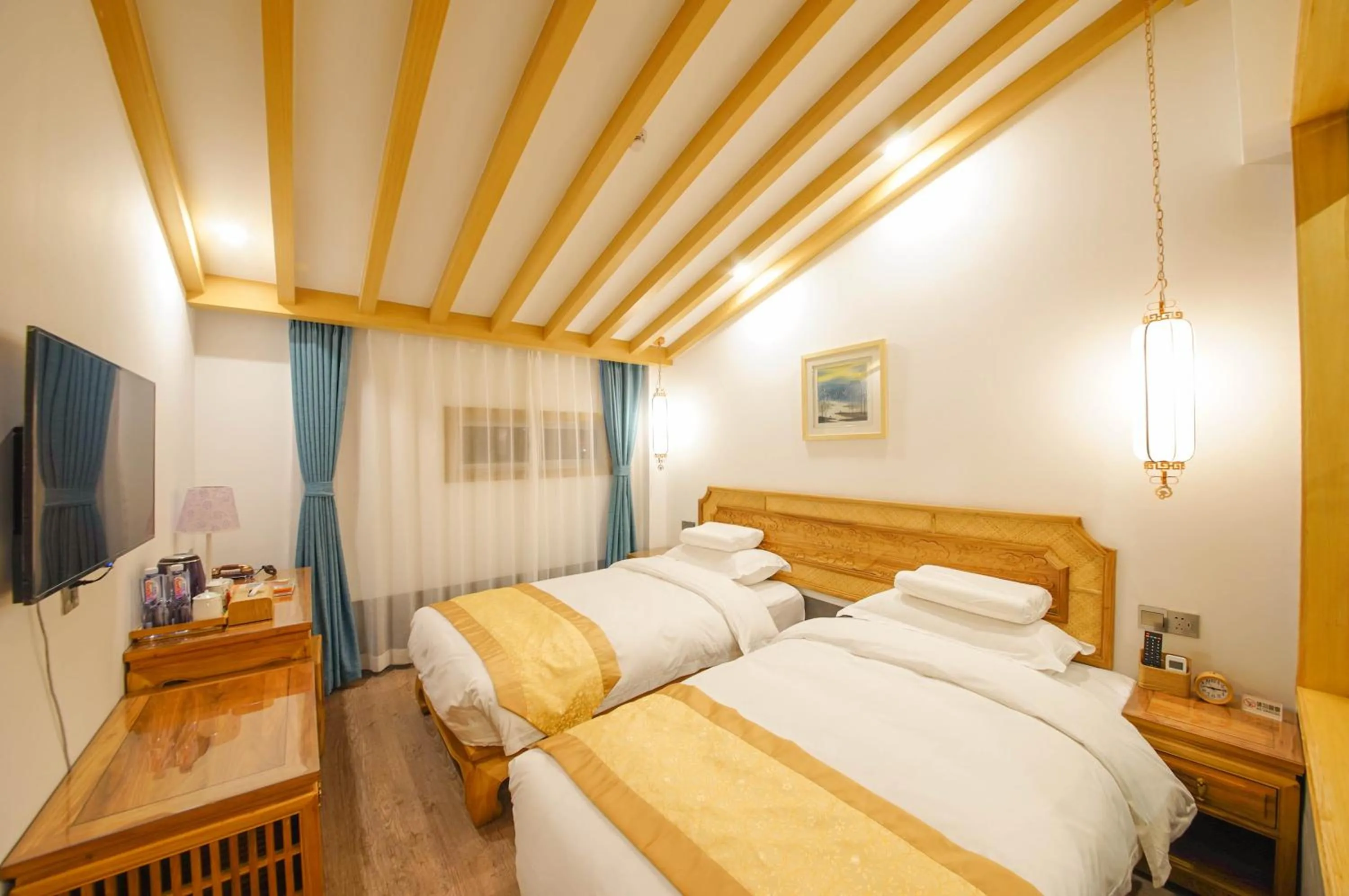 Bed in Pipa Hotel Datong