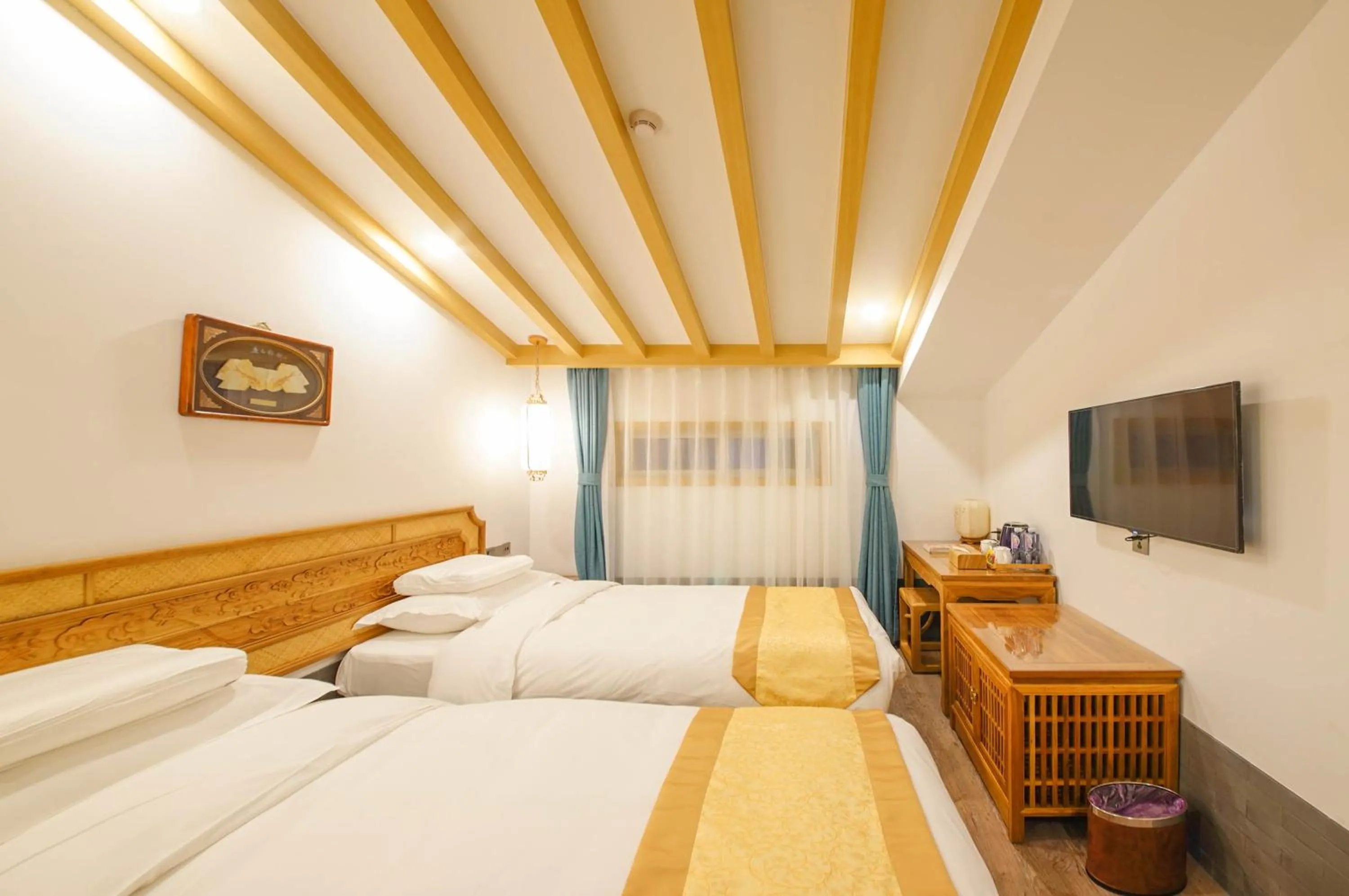 Bed in Pipa Hotel Datong