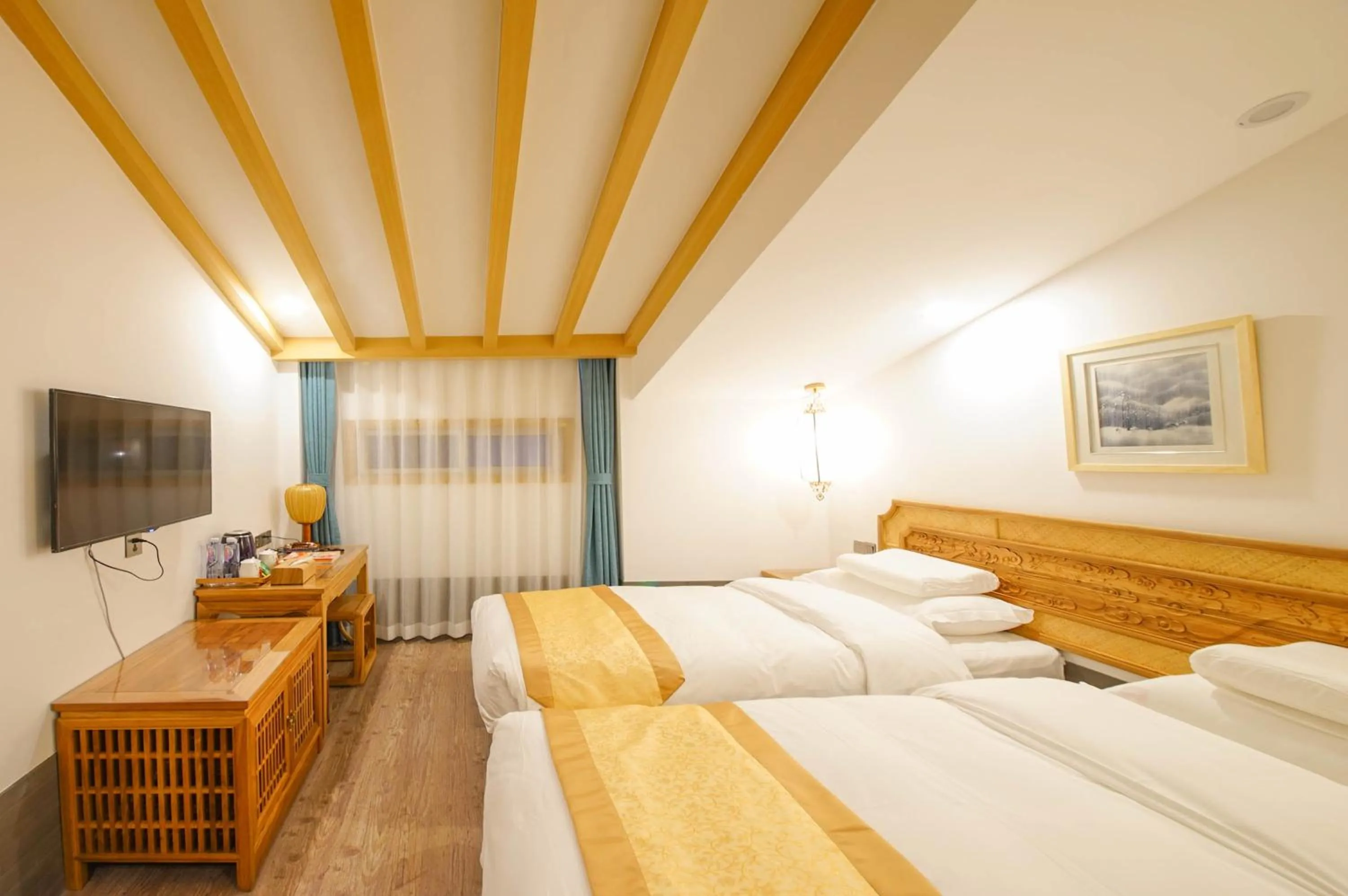 Bed in Pipa Hotel Datong