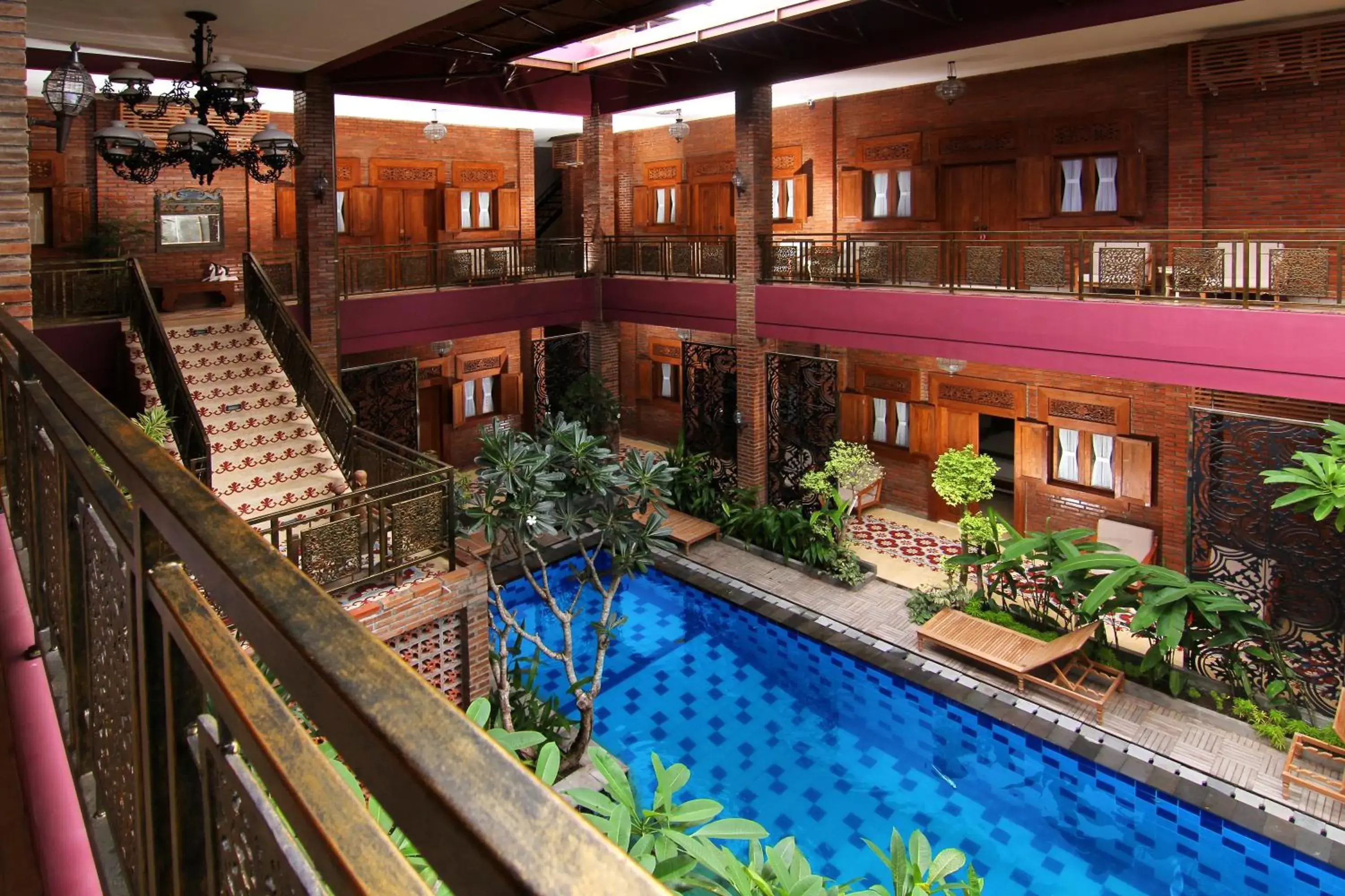 Pool view in Java Villas Boutique Hotel & Resto Pool view in Java Villas Boutique Hotel & Resto