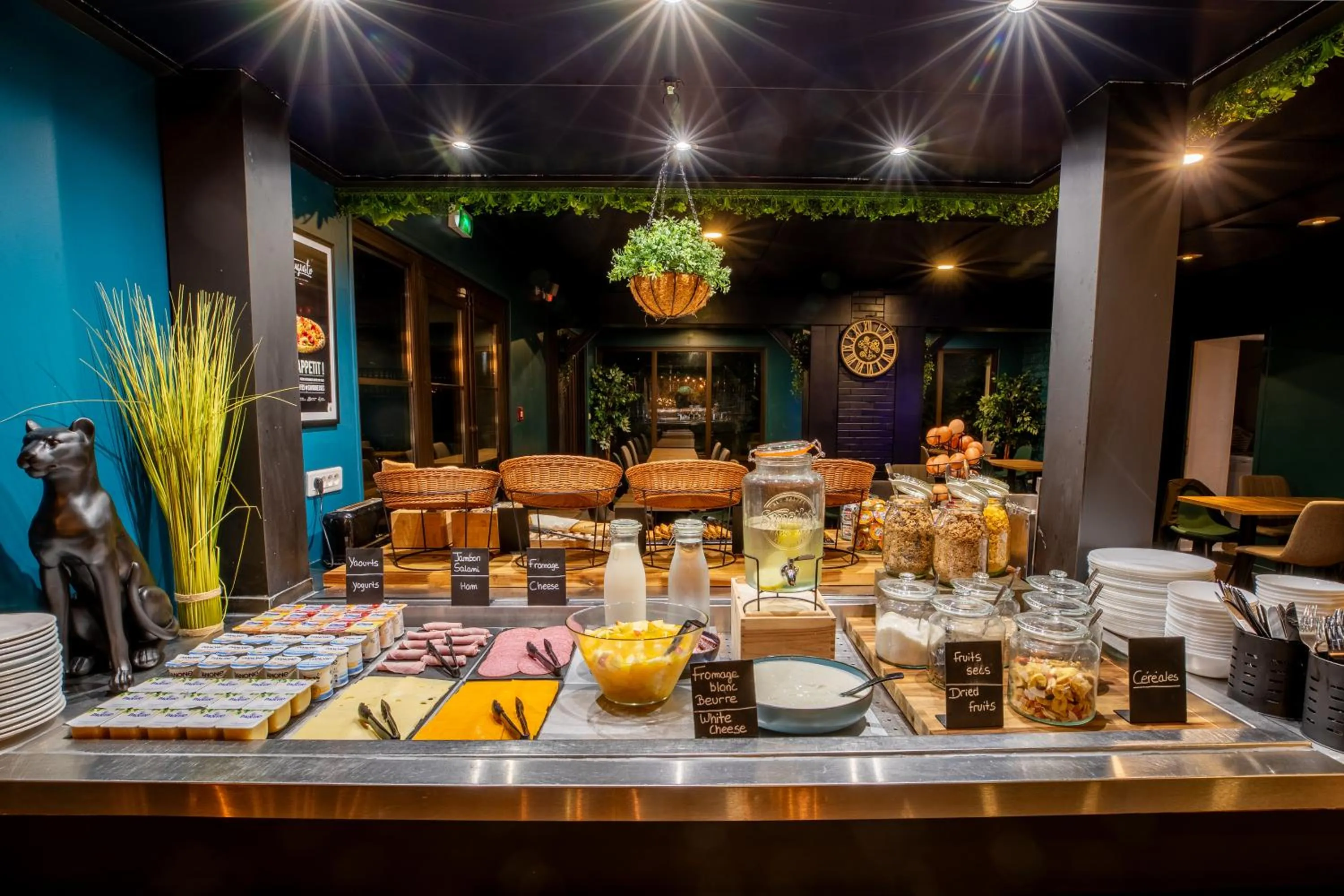 Buffet breakfast in Kyriad Direct Laon