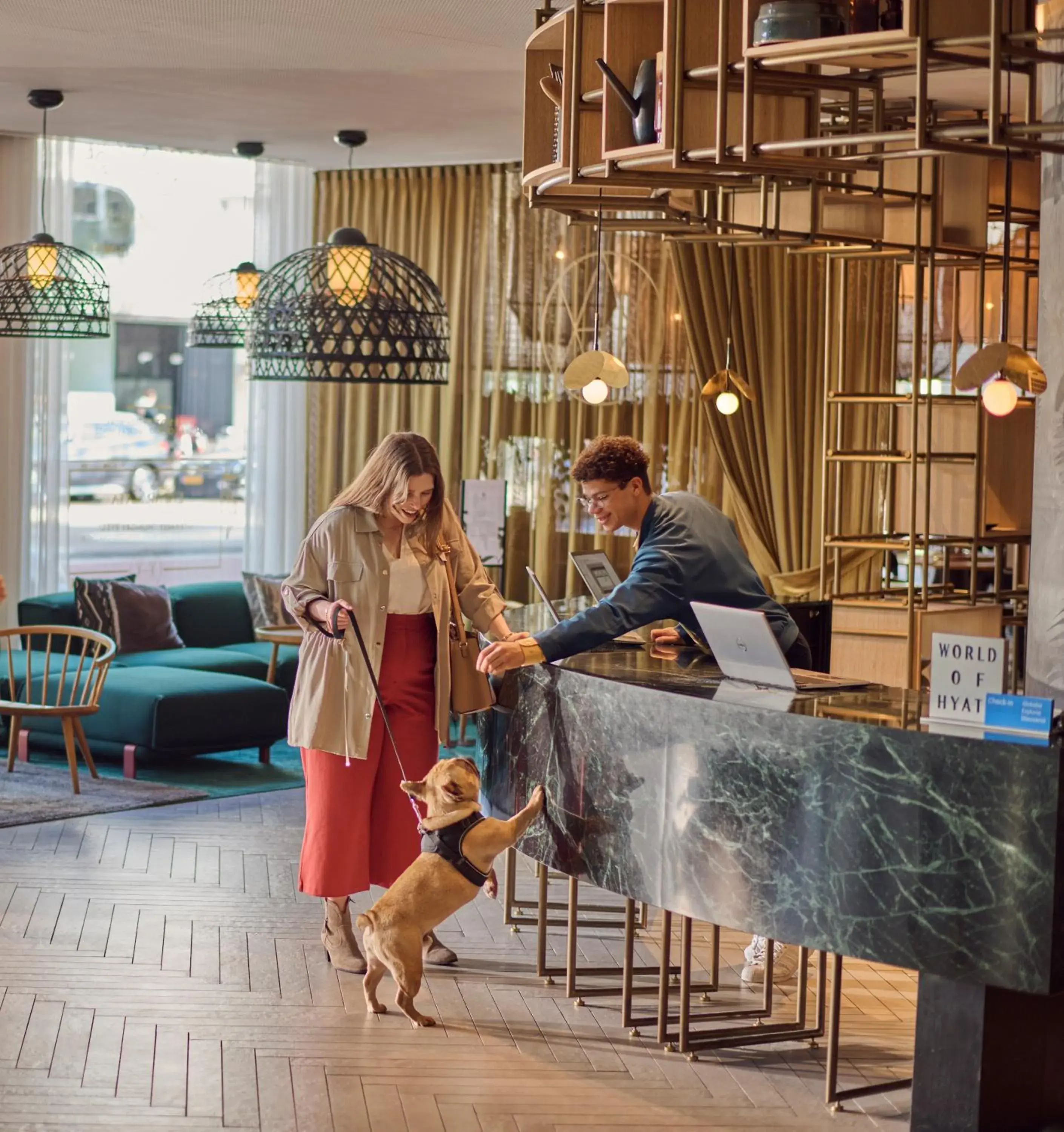 Lobby or reception in Hyatt Regency Amsterdam Lobby or reception in Hyatt Regency Amsterdam