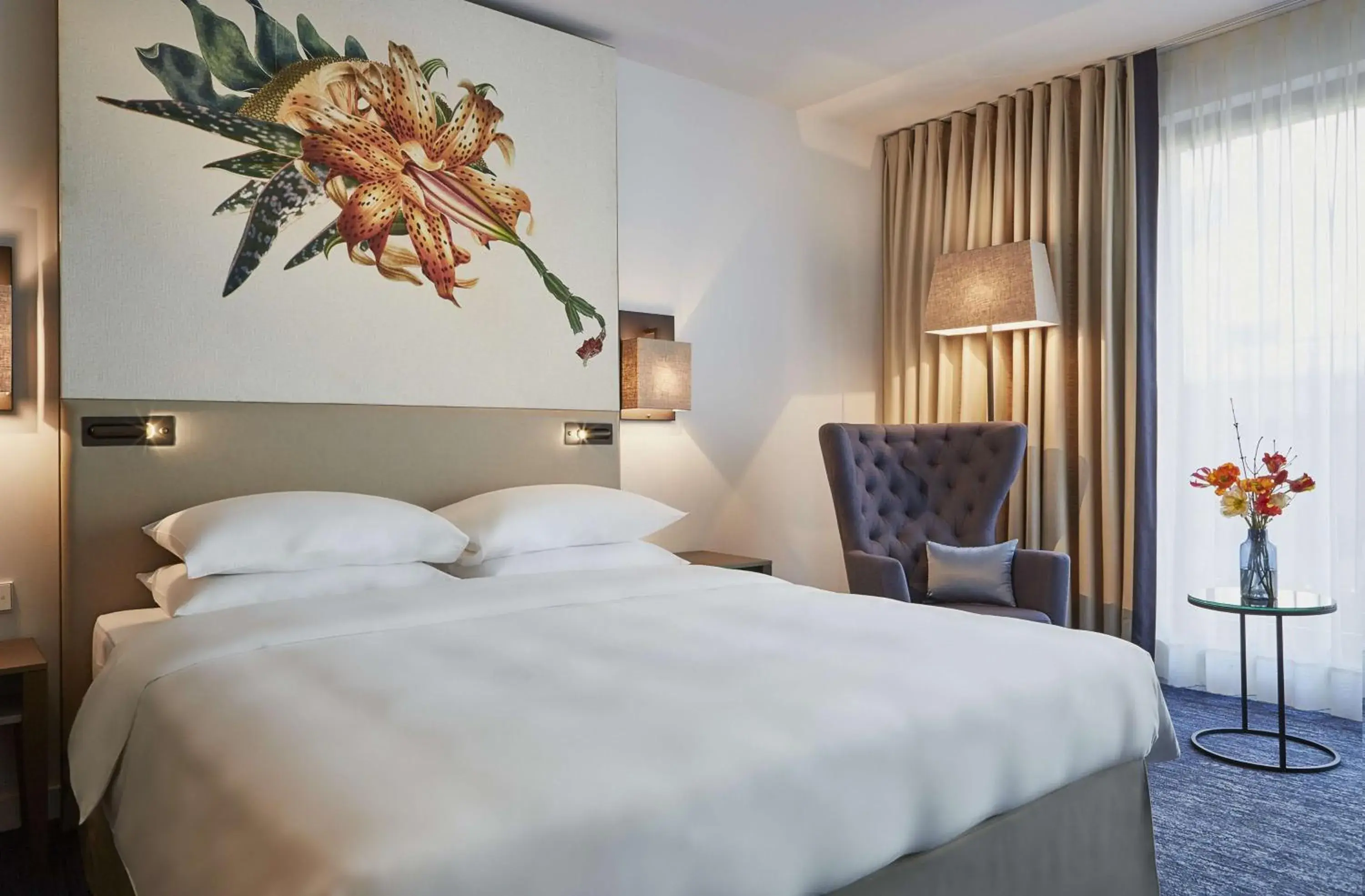 Bed in Hyatt Regency Amsterdam Bed in Hyatt Regency Amsterdam