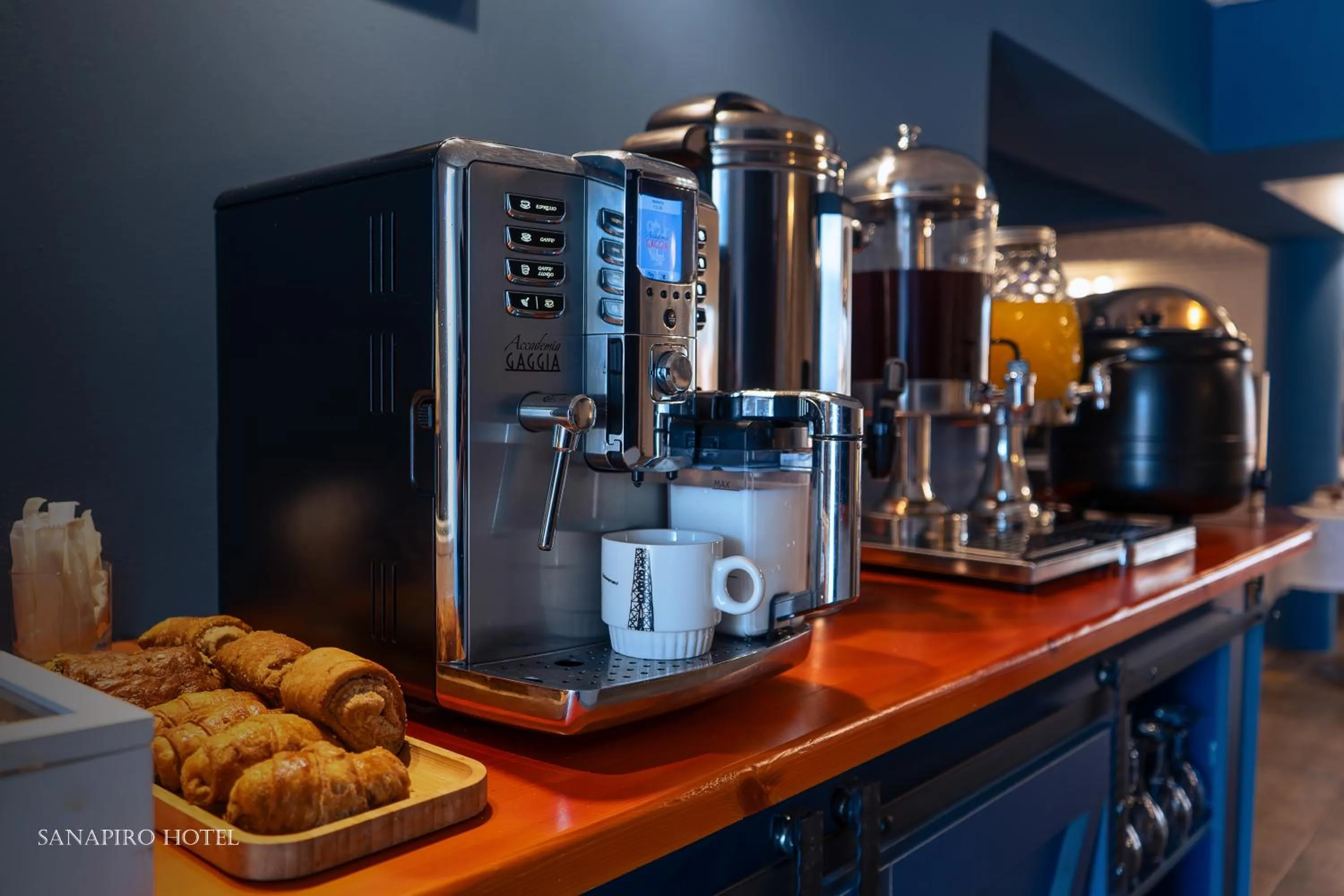 Buffet breakfast in Sanapiro Hotel