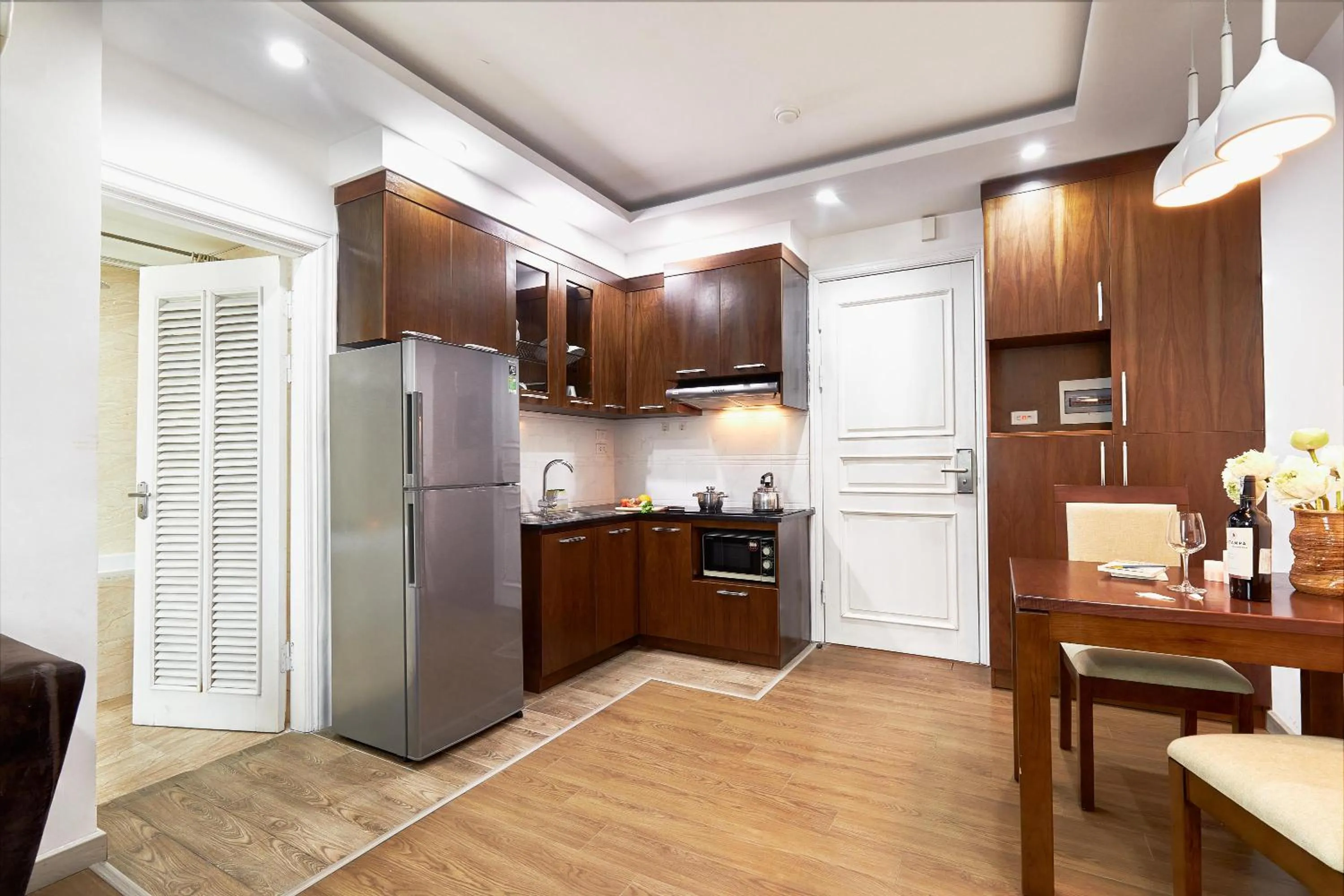 Kitchen or kitchenette in The Bloom Classic - An Excellent Blend of Cozy Living and Urban Relaxation