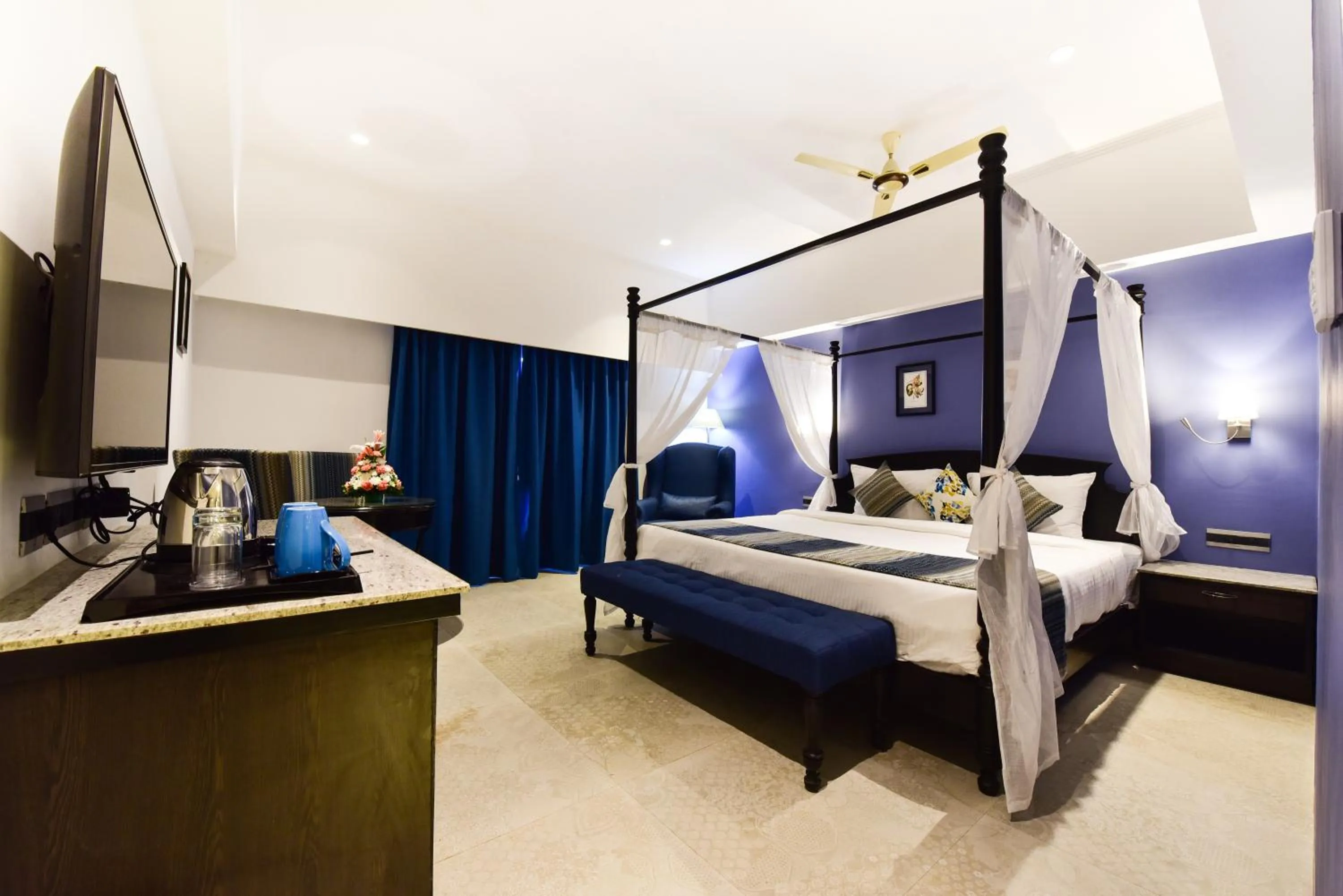 Bed in Silver Sands Serenity Resort, Candolim