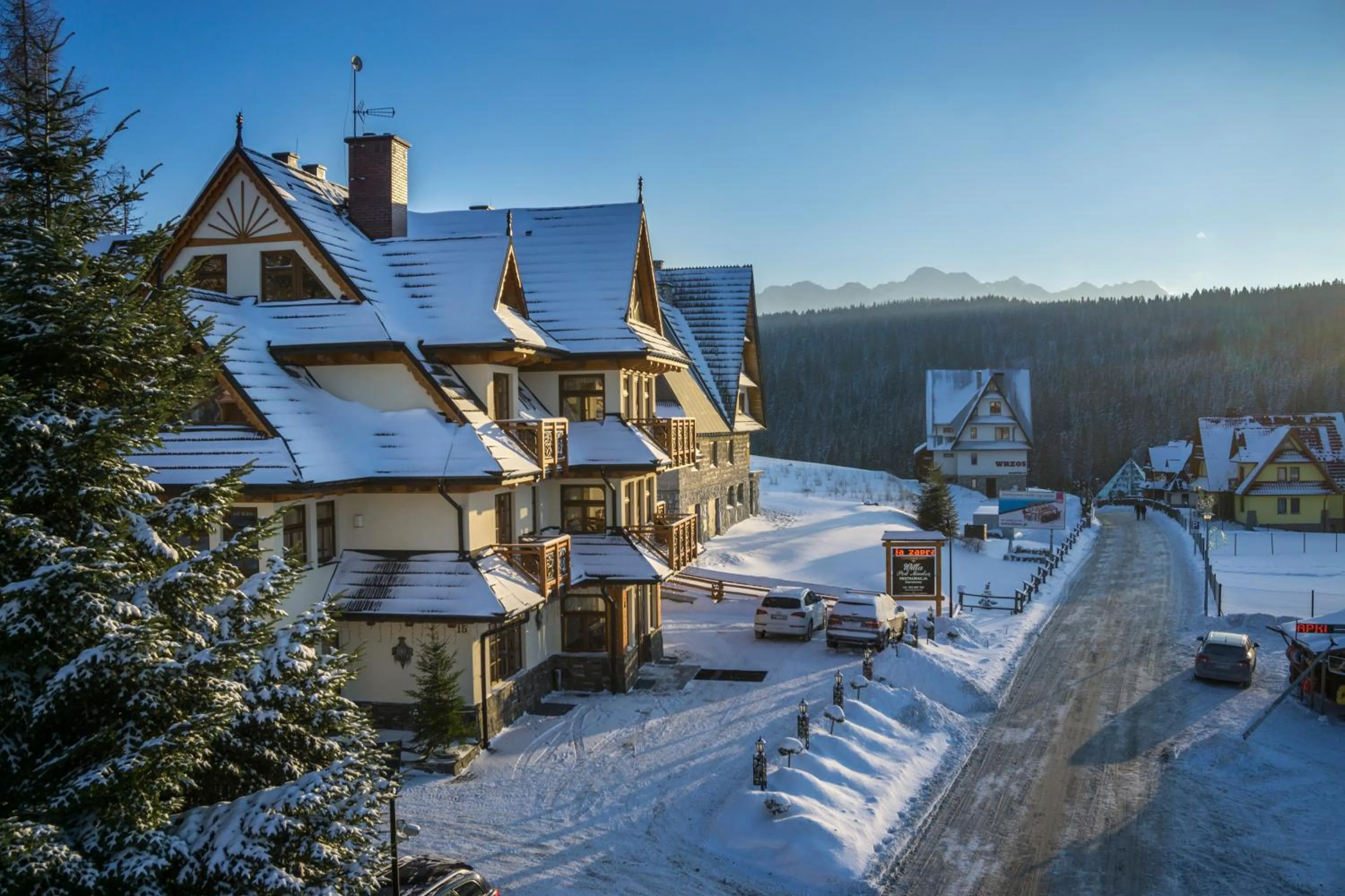 Bird's eye view in Willa Pod Miedzą 200 m do Term