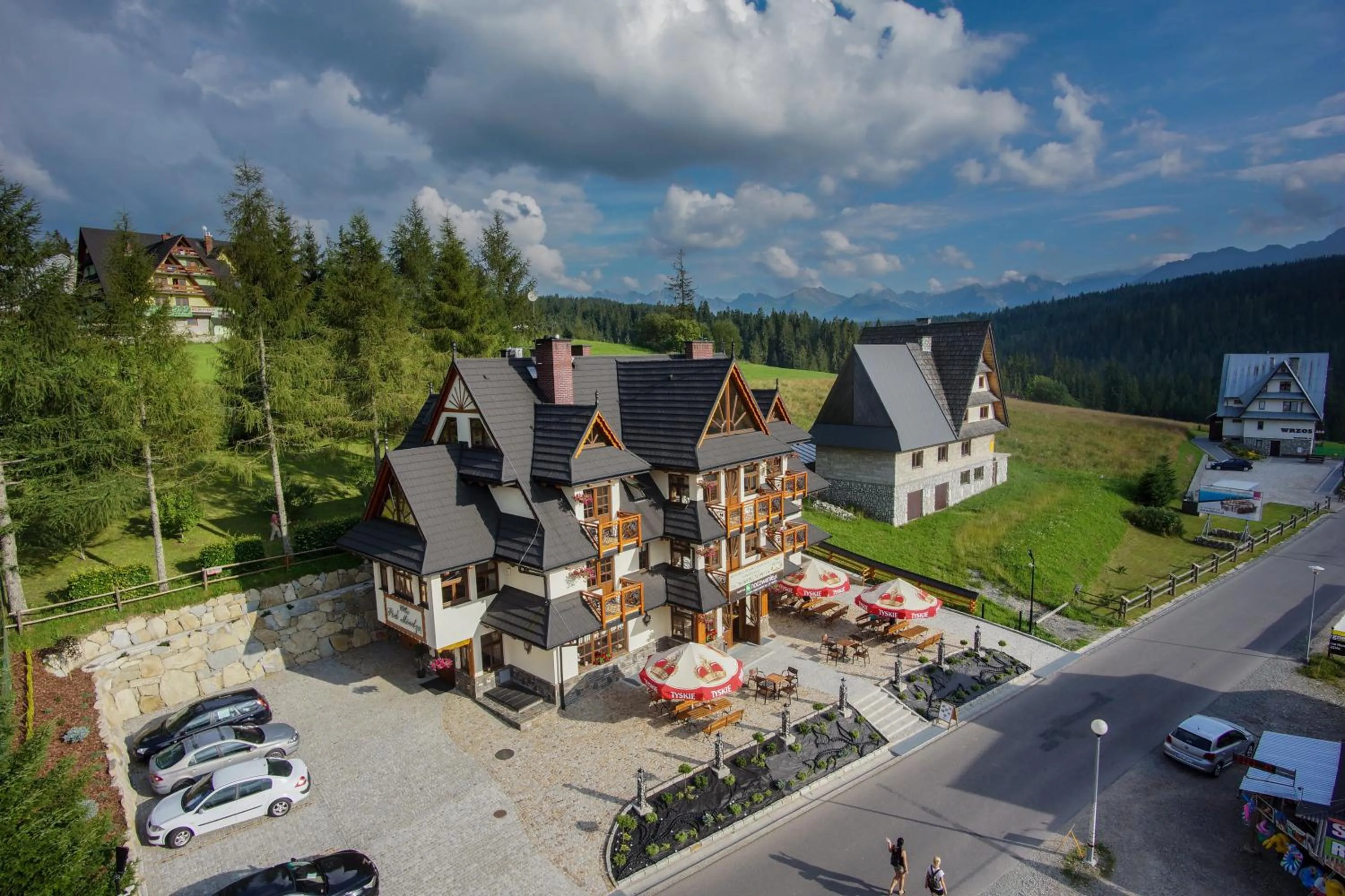 Bird's eye view in Willa Pod Miedzą 200 m do Term