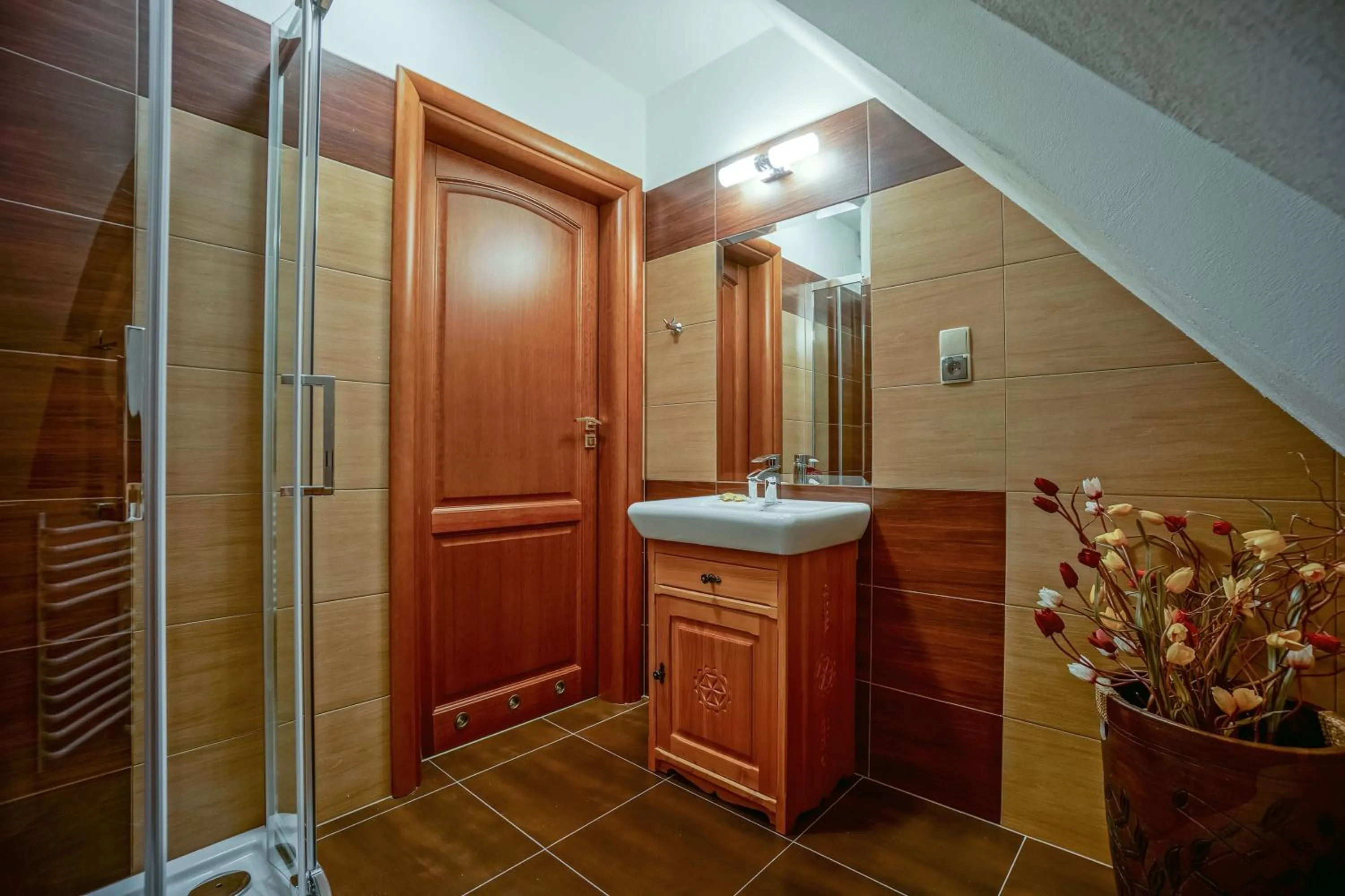 Bathroom in Willa Pod Miedzą 200 m do Term