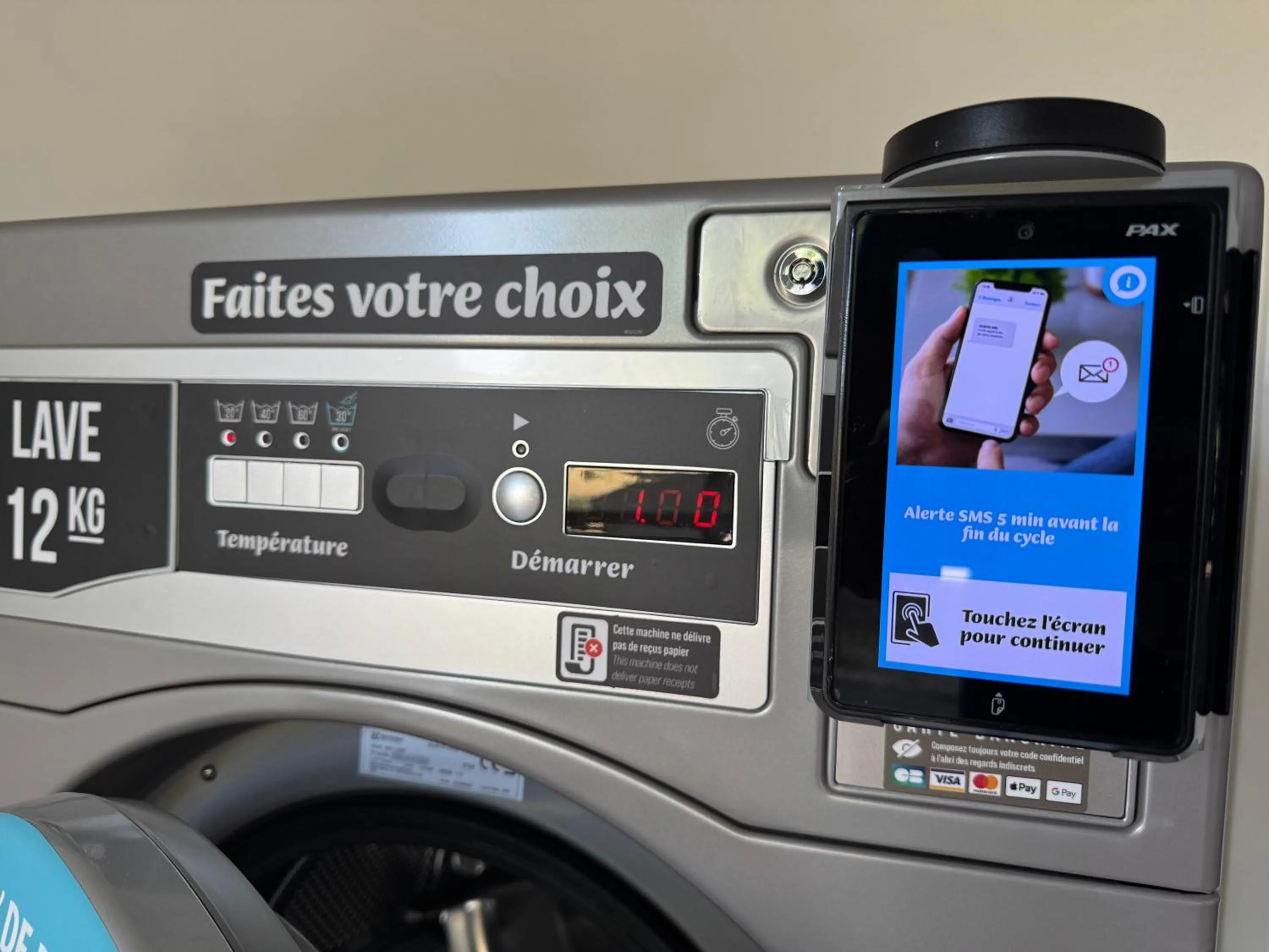 washing machine in greet hôtel Angoulême
