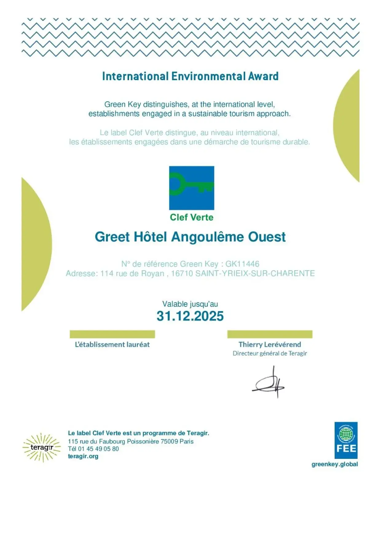 Property building in greet hôtel Angoulême Property building in greet hôtel Angoulême