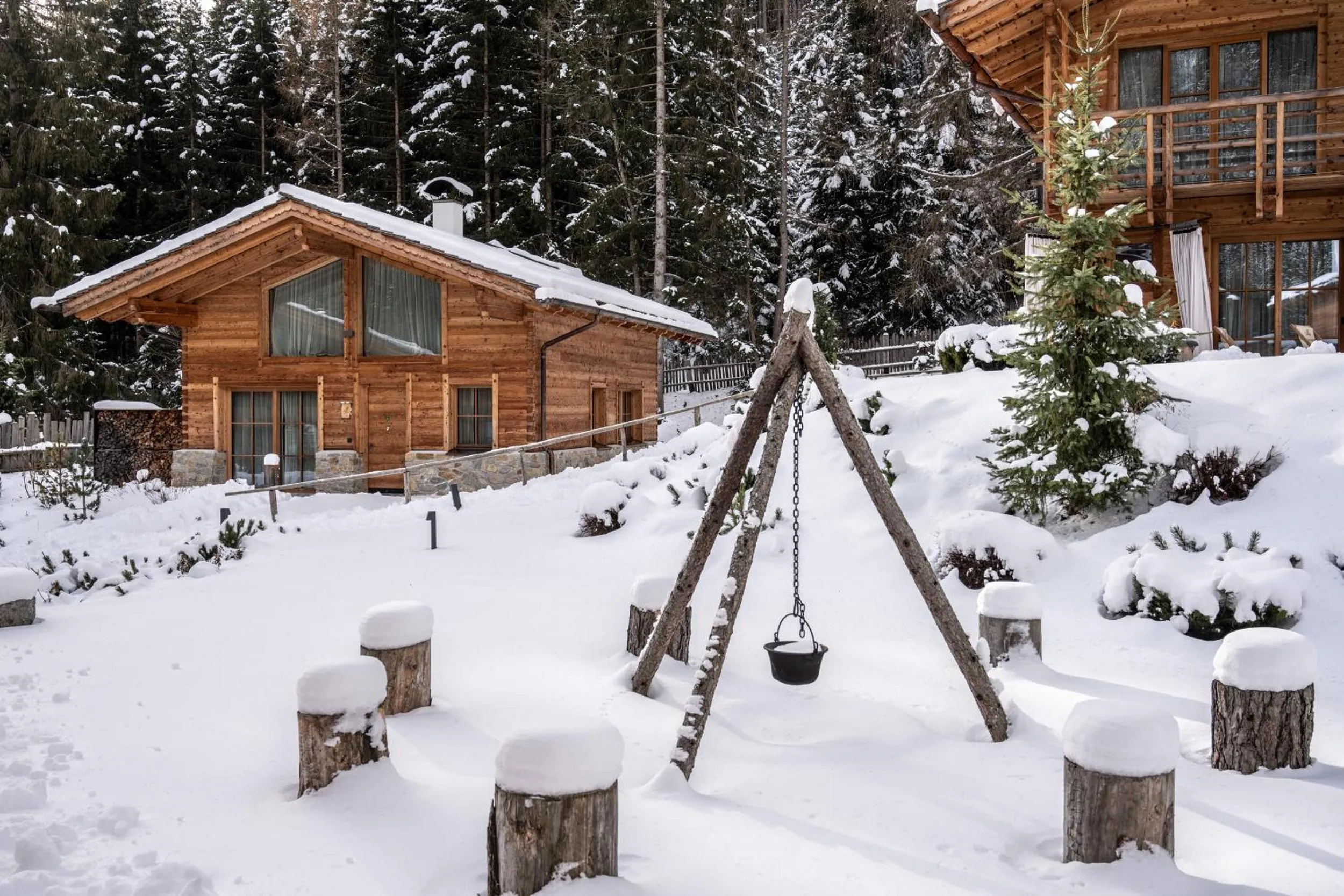 Property building in Valsegg Chalets Südtirol - luxury and private hideaway