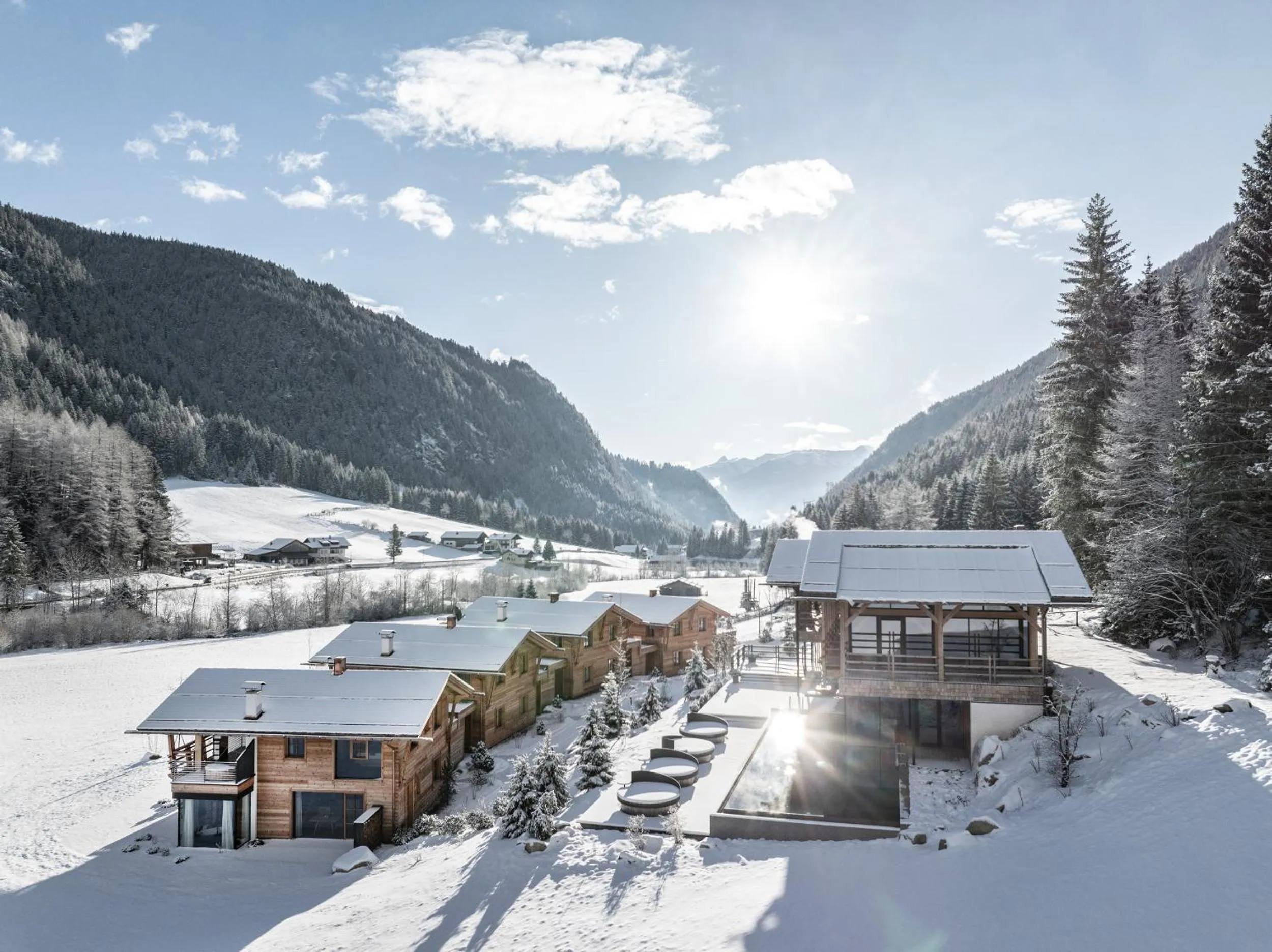 Property building in Valsegg Chalets Südtirol - luxury and private hideaway