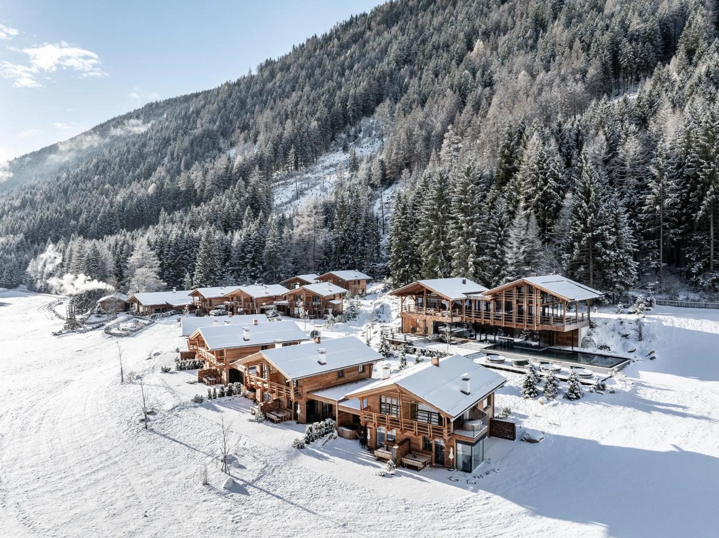 Property building in Valsegg Chalets Südtirol - luxury and private hideaway