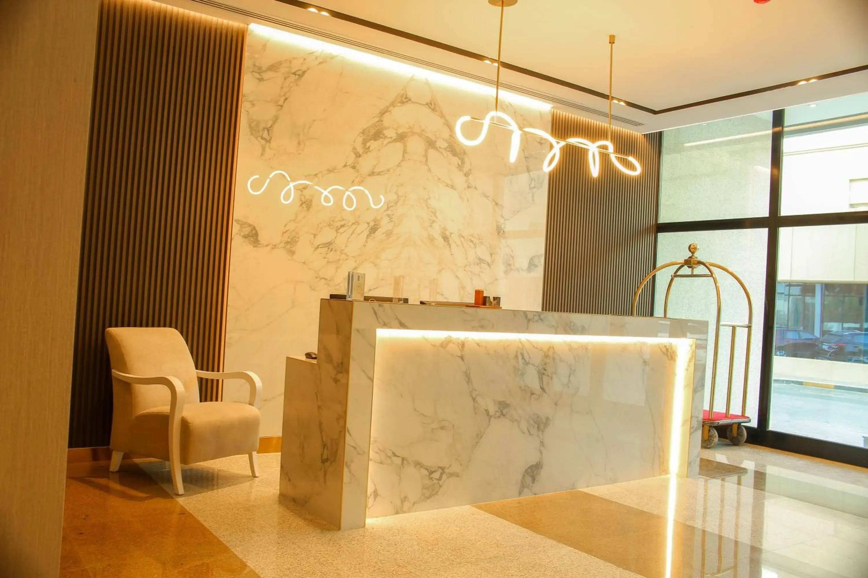 Lobby or reception in Infinity Tower Suites WLL Lobby or reception in Infinity Tower Suites WLL