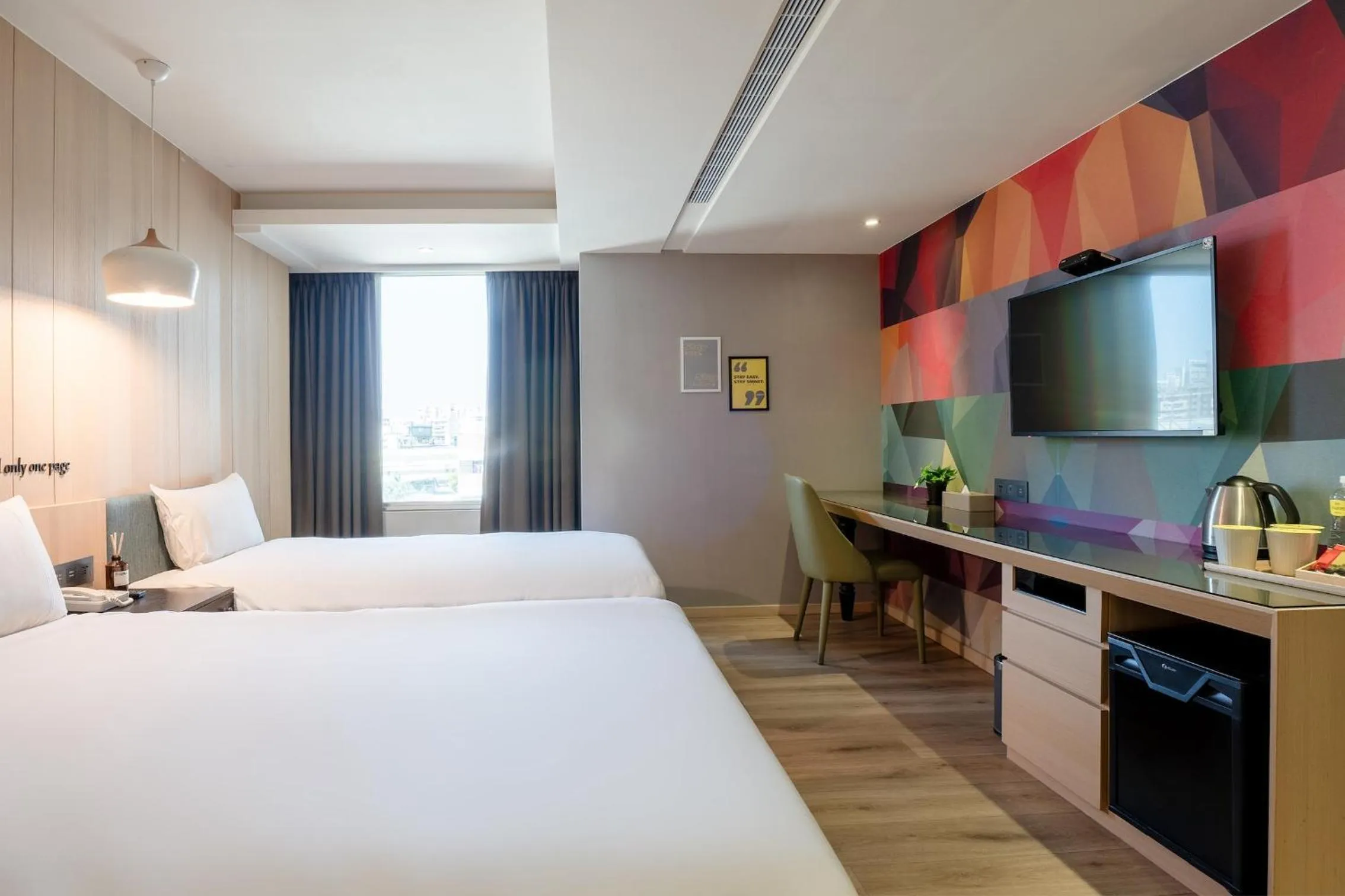 Photo of the whole room, Bed in CHECK inn Taichung Wenxin Zhongqing