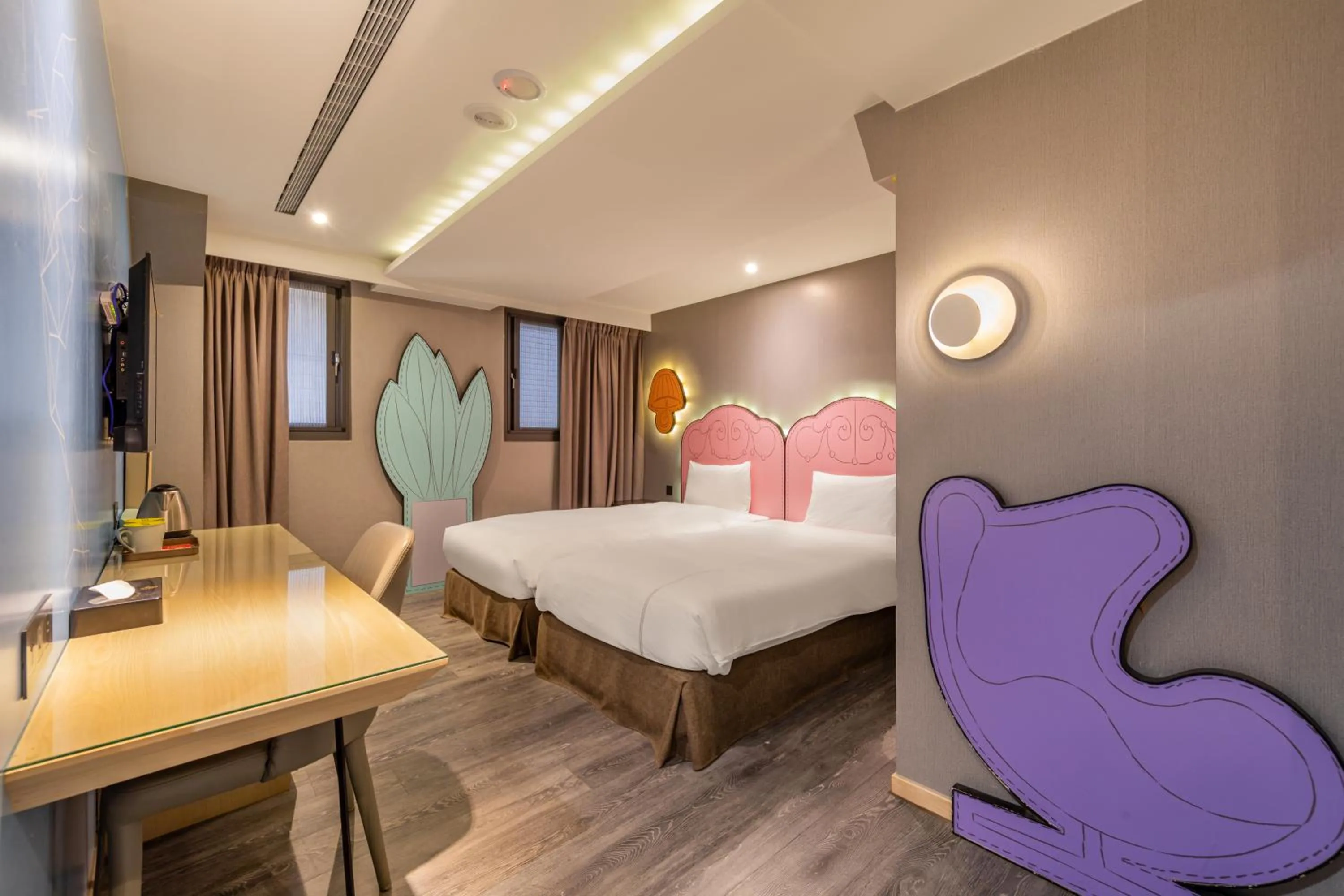 Standard Twin Room in CHECK inn Taichung Wenxin Zhongqing