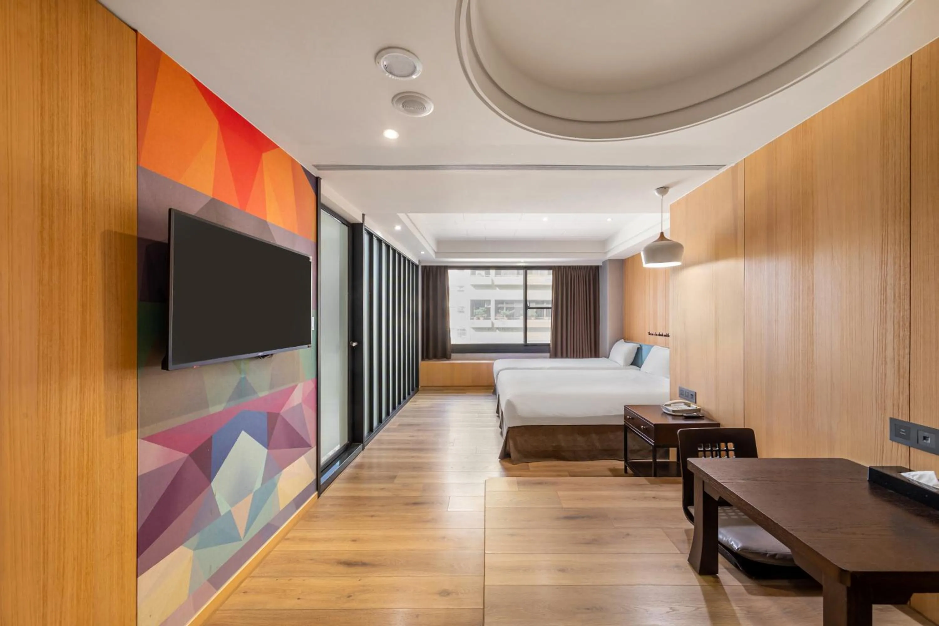 Bed in CHECK inn Taichung Wenxin Zhongqing