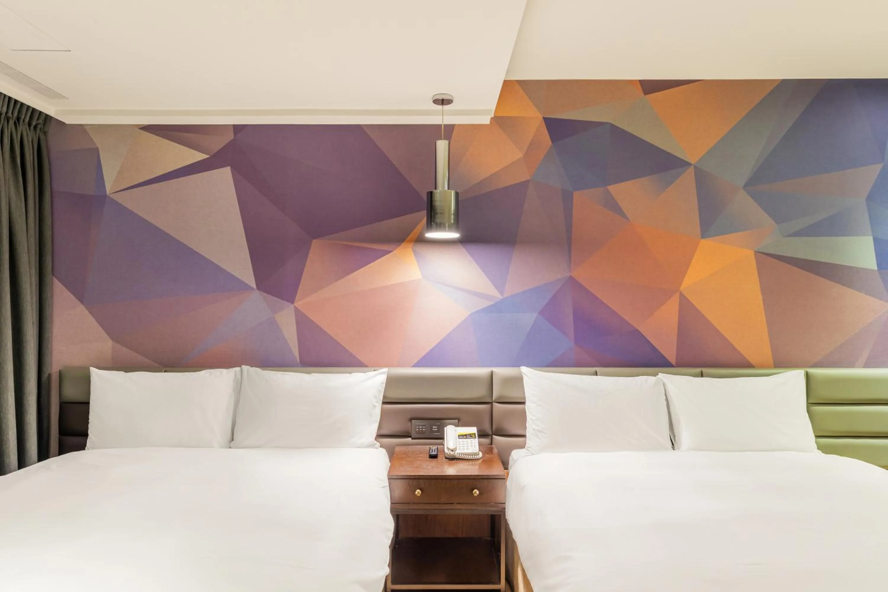 Bed in CHECK inn Taichung Wenxin Zhongqing