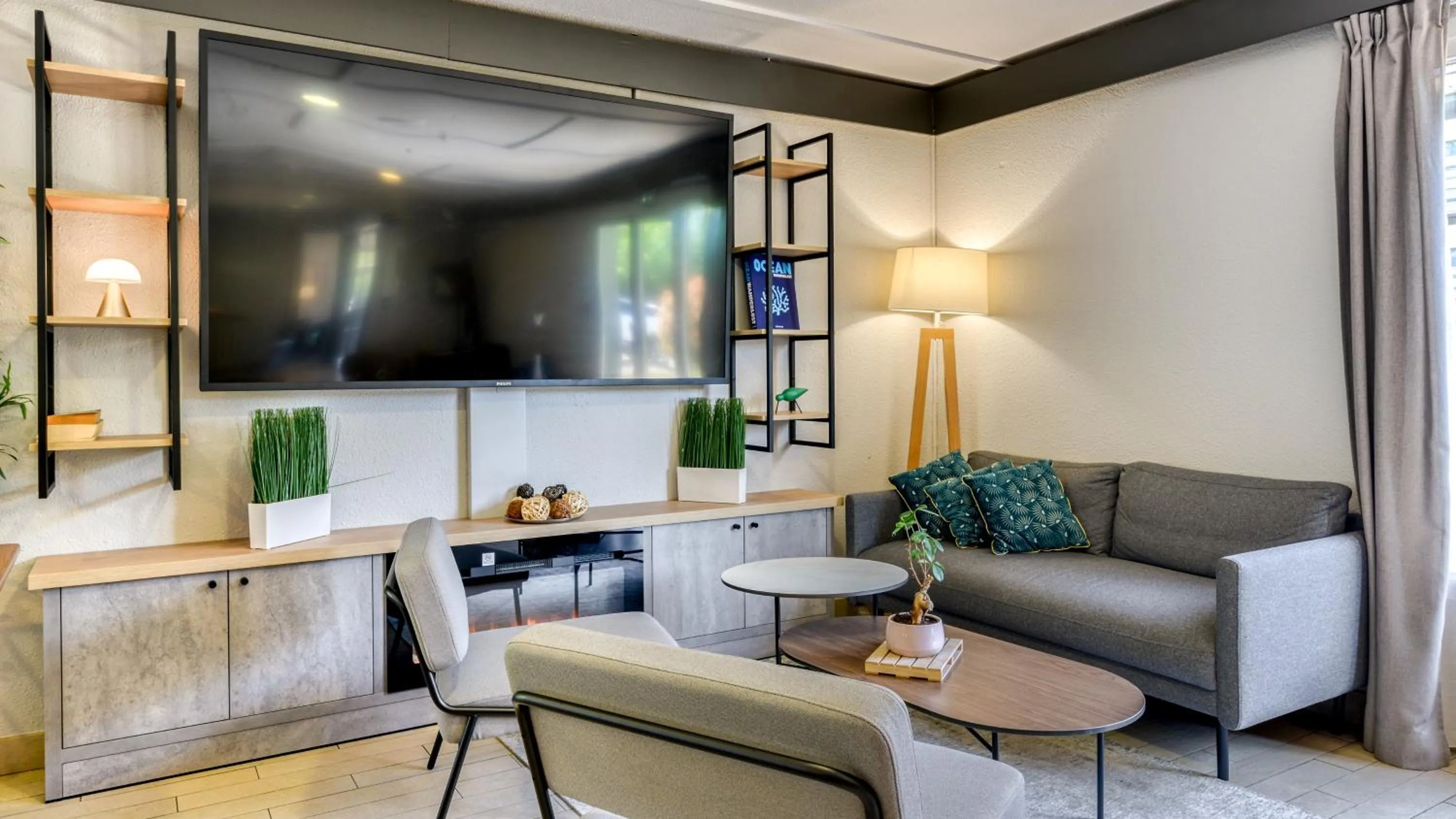 Communal lounge/ TV room in Campanile NATURE - Besançon Ouest Chateaufarine