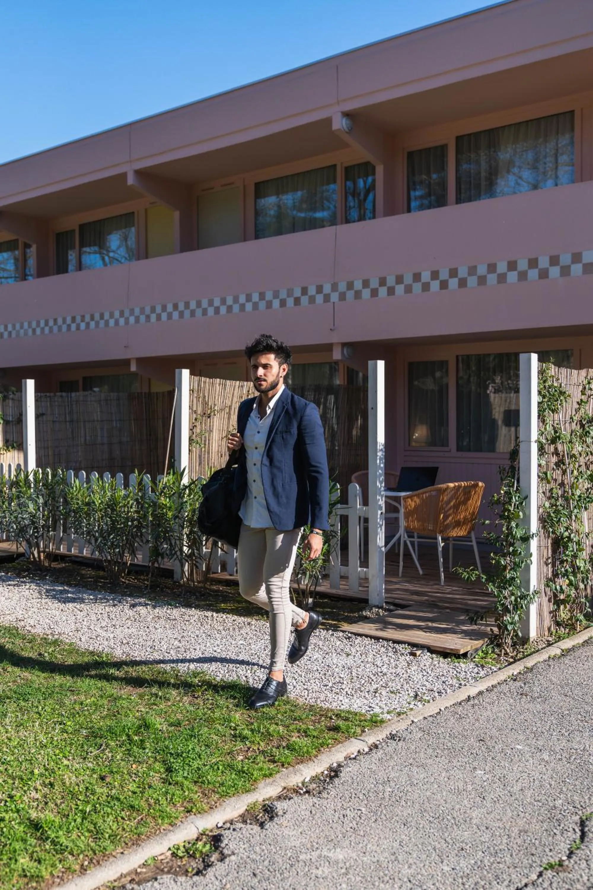 Patio in Kyriad Cannes - Mandelieu