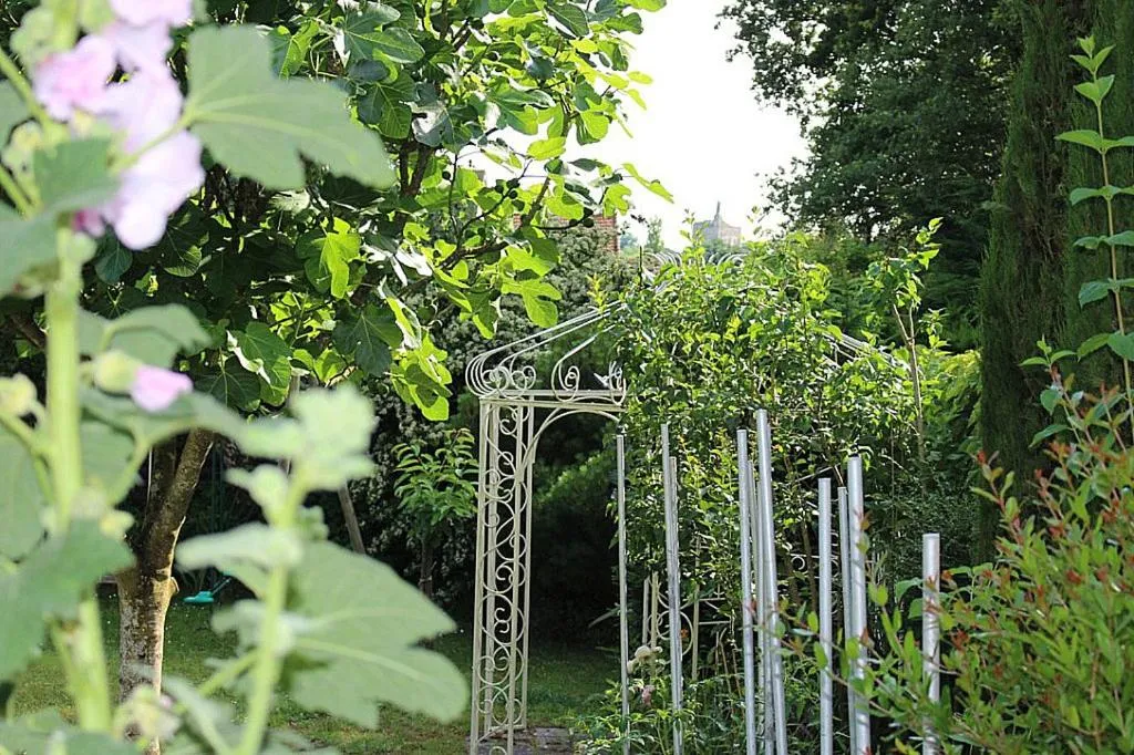 Garden view in Logis du Lièvre d'or