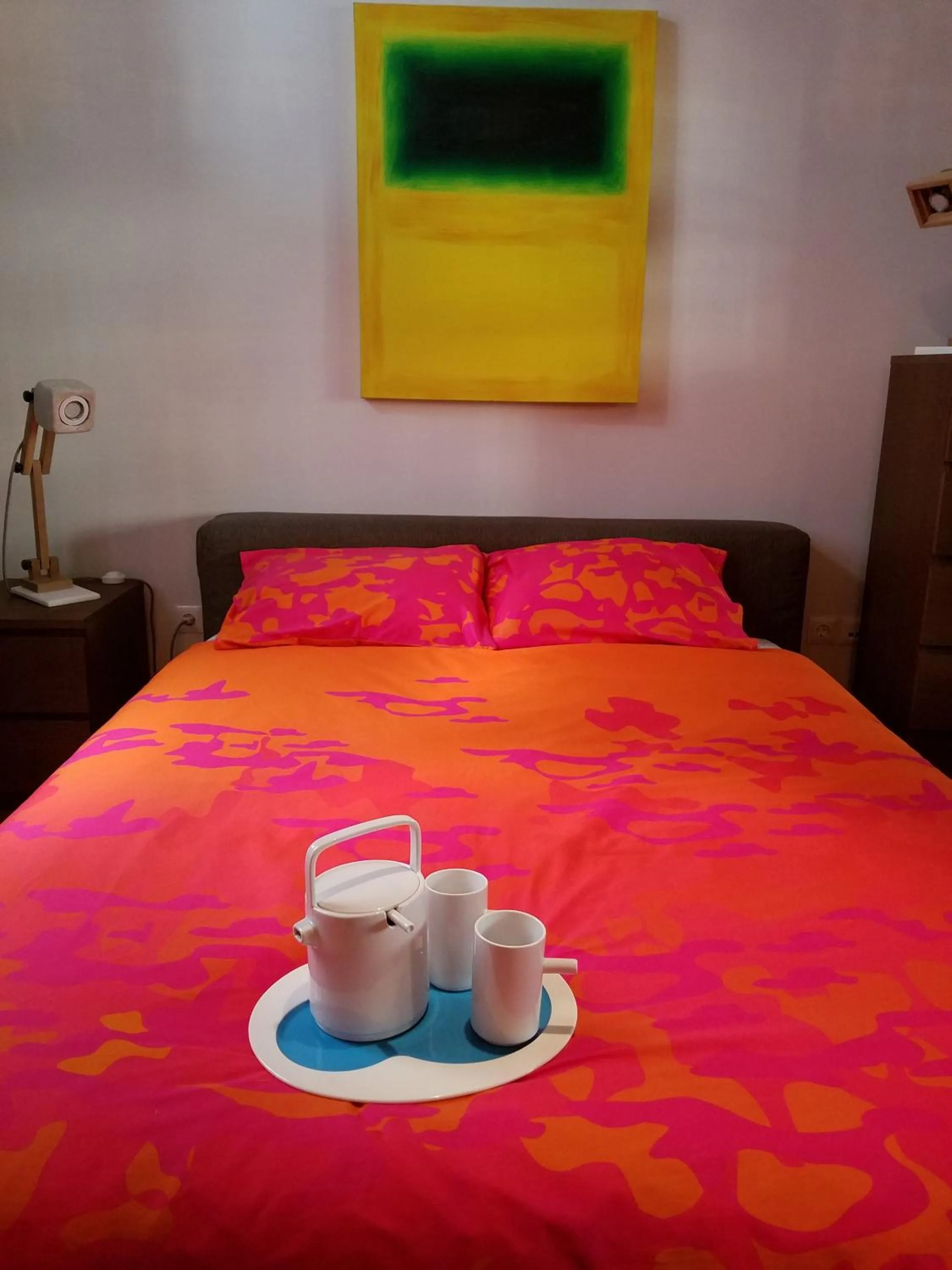 Bedroom, Bed in Kolonaki Deco Apartment