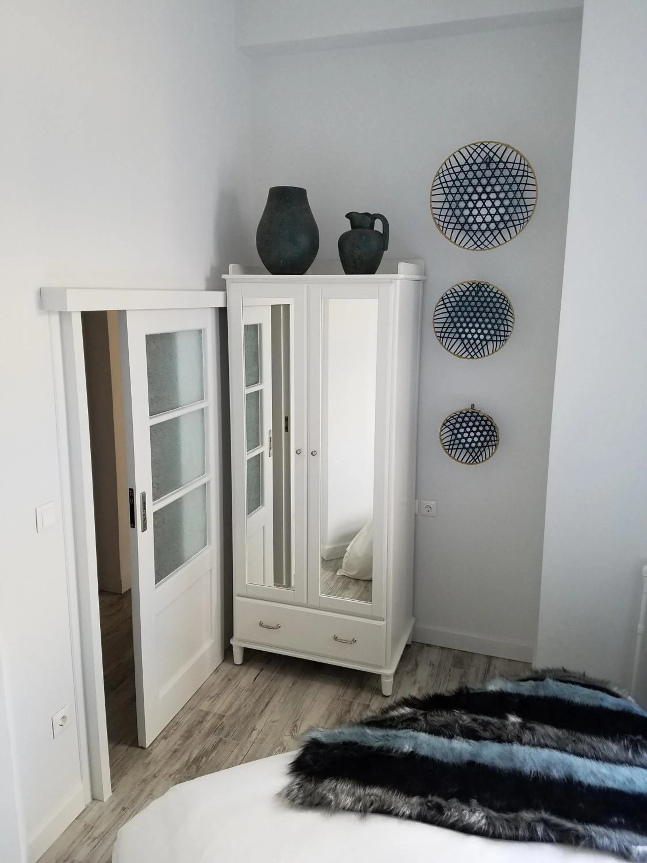 Bedroom, Bed in Kolonaki Deco Apartment