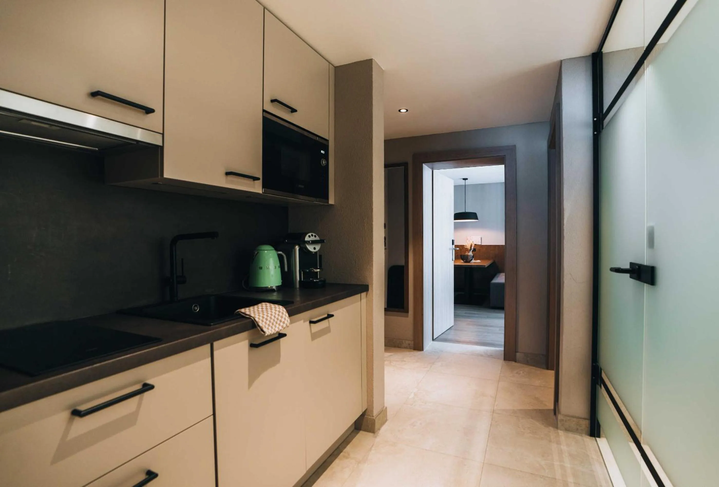 Kitchen or kitchenette in Grünwald Resort Sölden