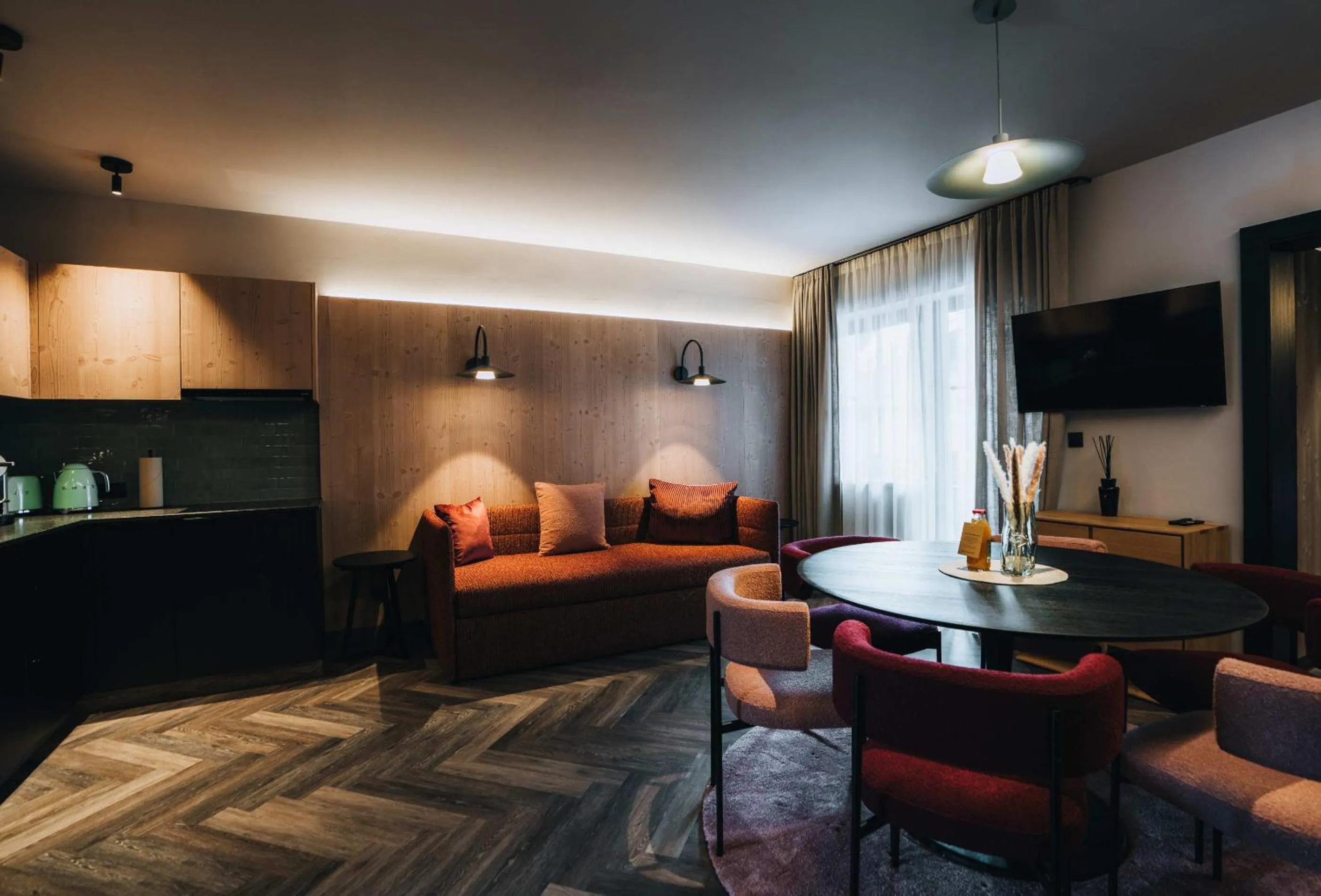 Kitchen or kitchenette in Grünwald Resort Sölden