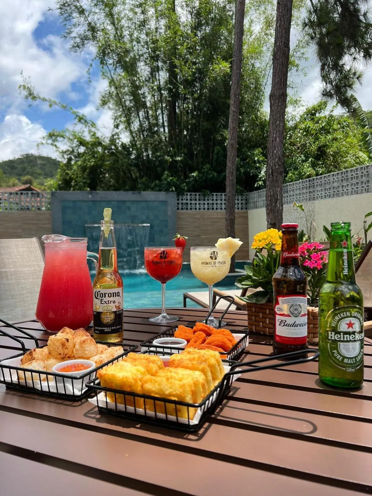 Food and drinks in Hotel Aromas de Penedo