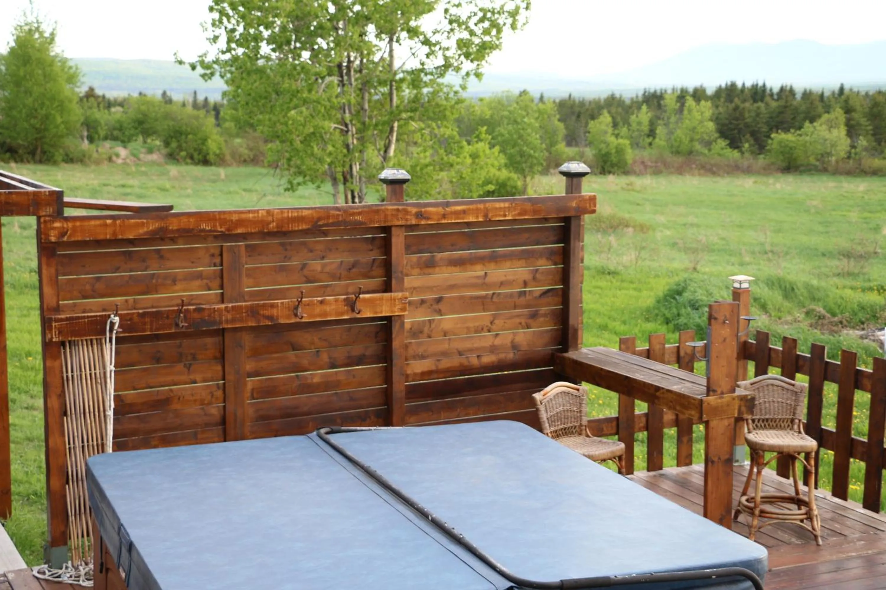 Hot Tub in Maison du Mont-Mégantic spa à l'année