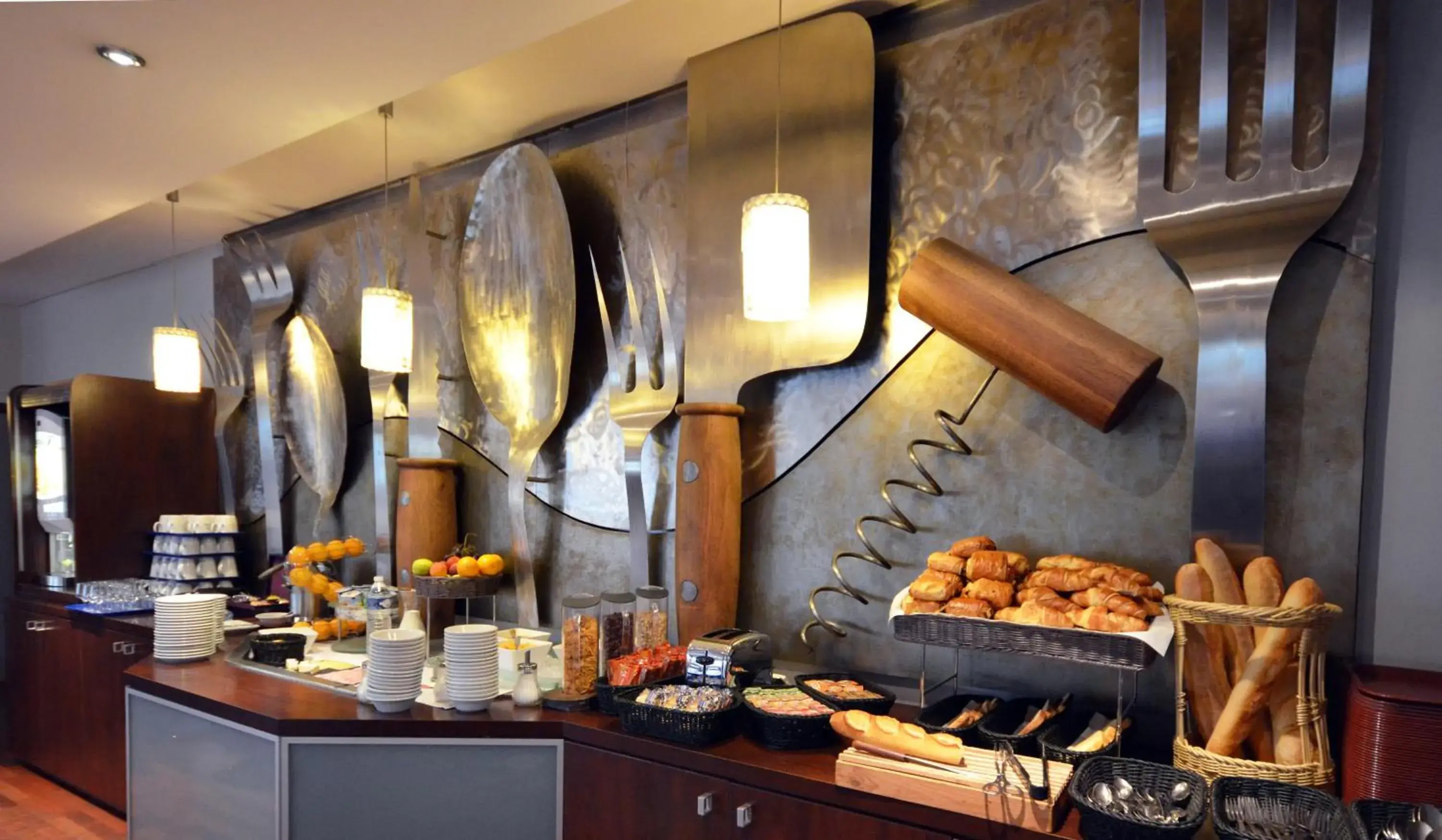 Buffet breakfast in Kyriad Dijon Est Mirande Buffet breakfast in Kyriad Dijon Est Mirande