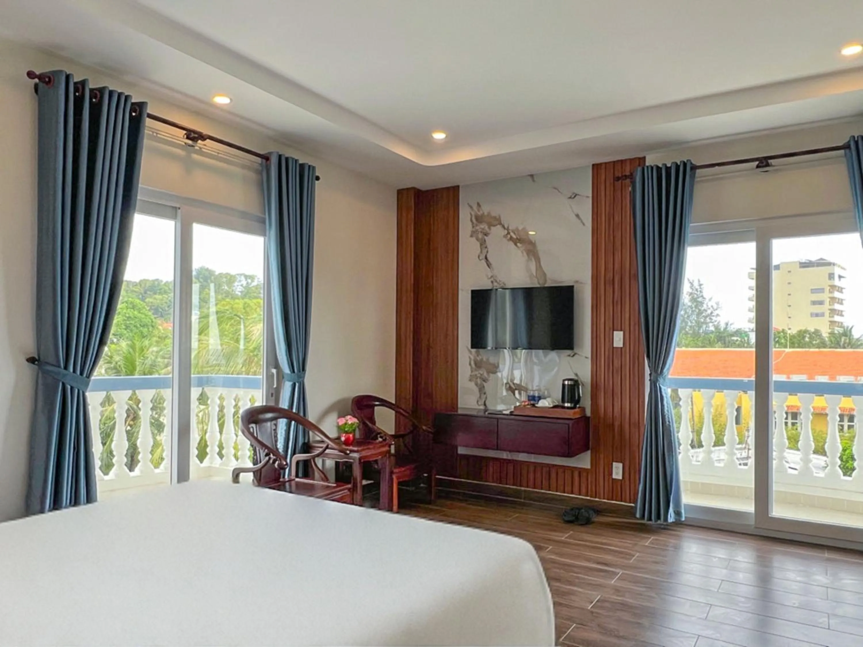View (from property/room), Bed in Brenta Phu Quoc Hotel